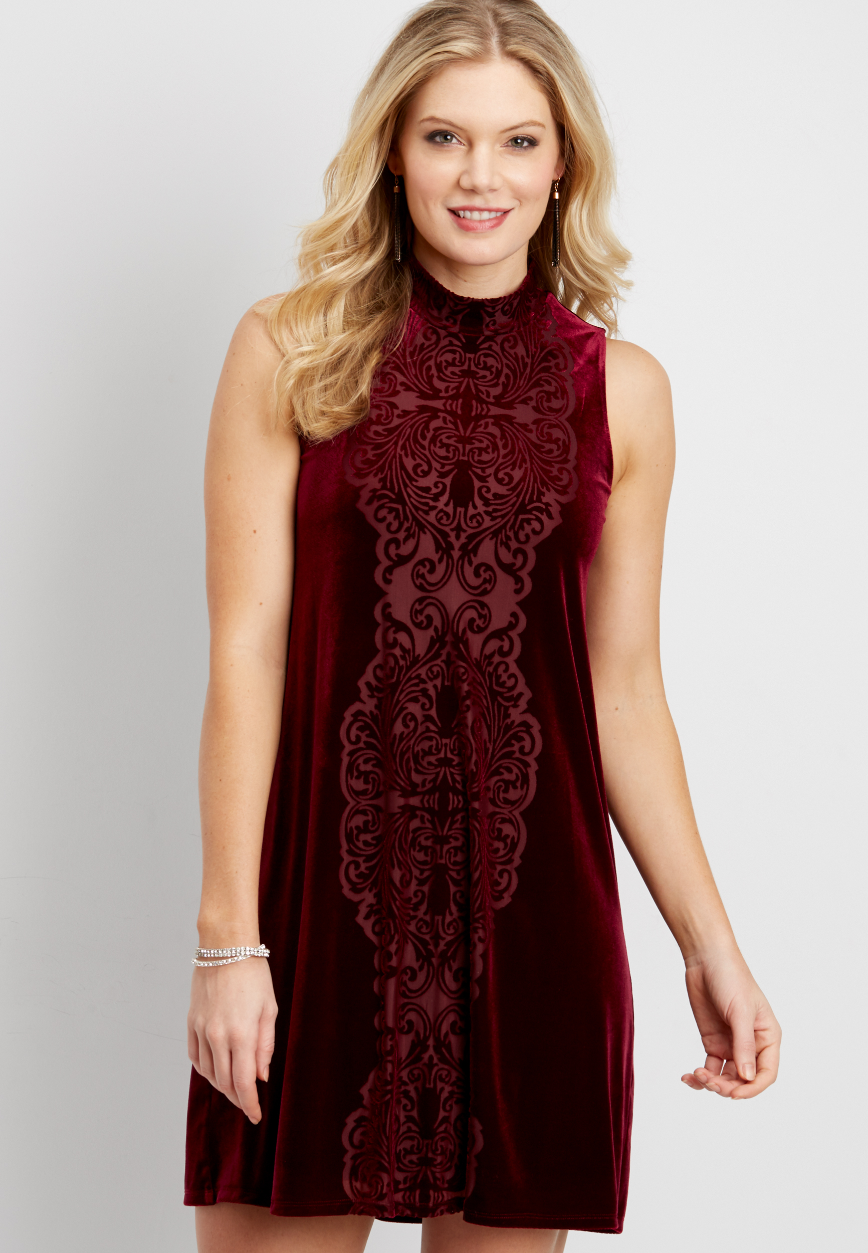 Maurices burgundy outlet dress