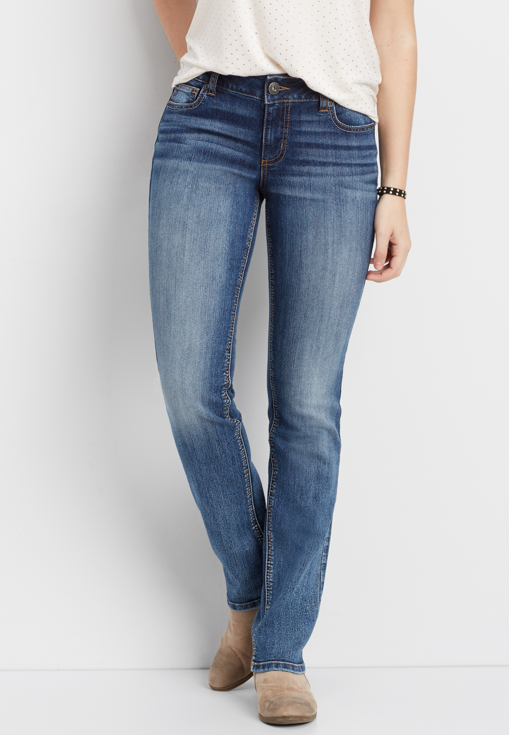 DenimFlex™ Medium Wash Utility Capri