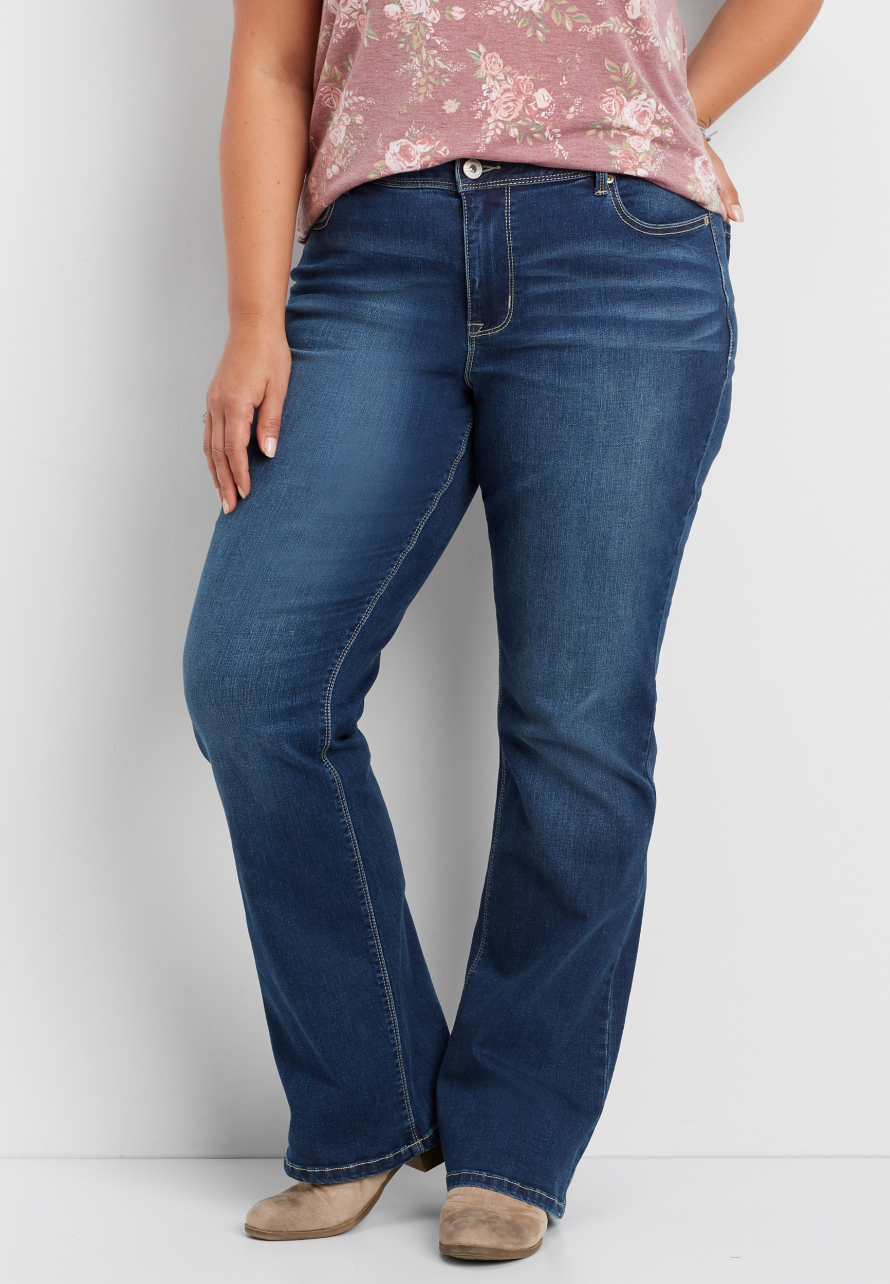 curvy bootcut jeans