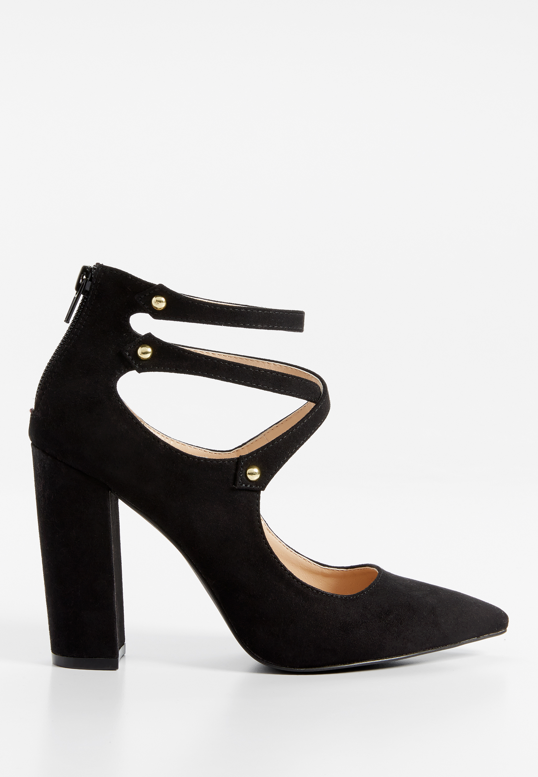 Tiffany faux suede chunky heel | maurices