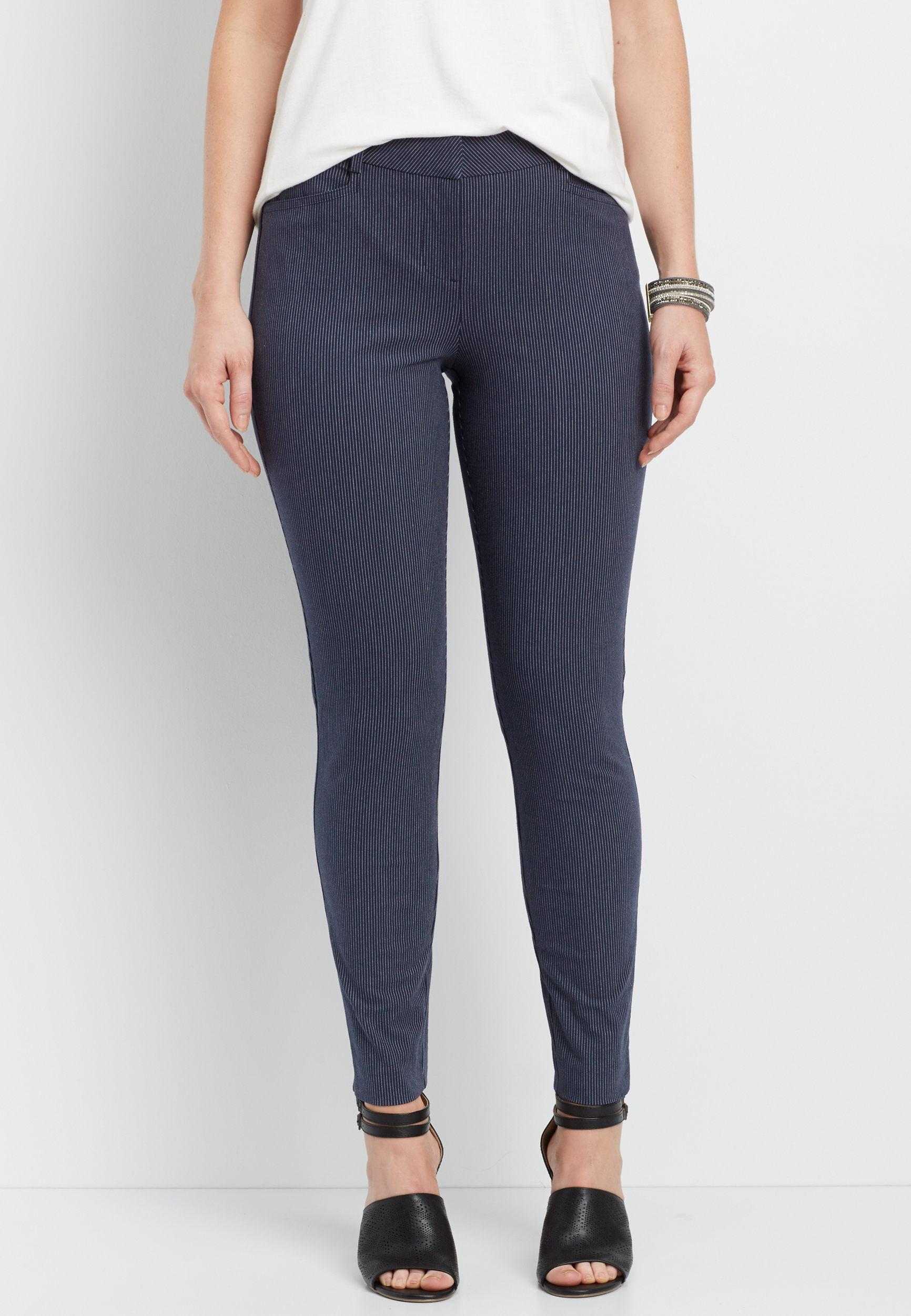 the striped skinny ankle pant | maurices