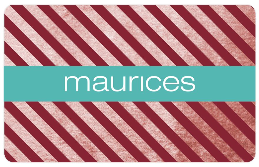 maurices Holiday Stripes Gift Card