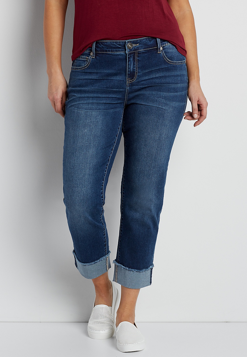 leg cropped plus DenimFlex™ | size jeans maurices straight ankle
