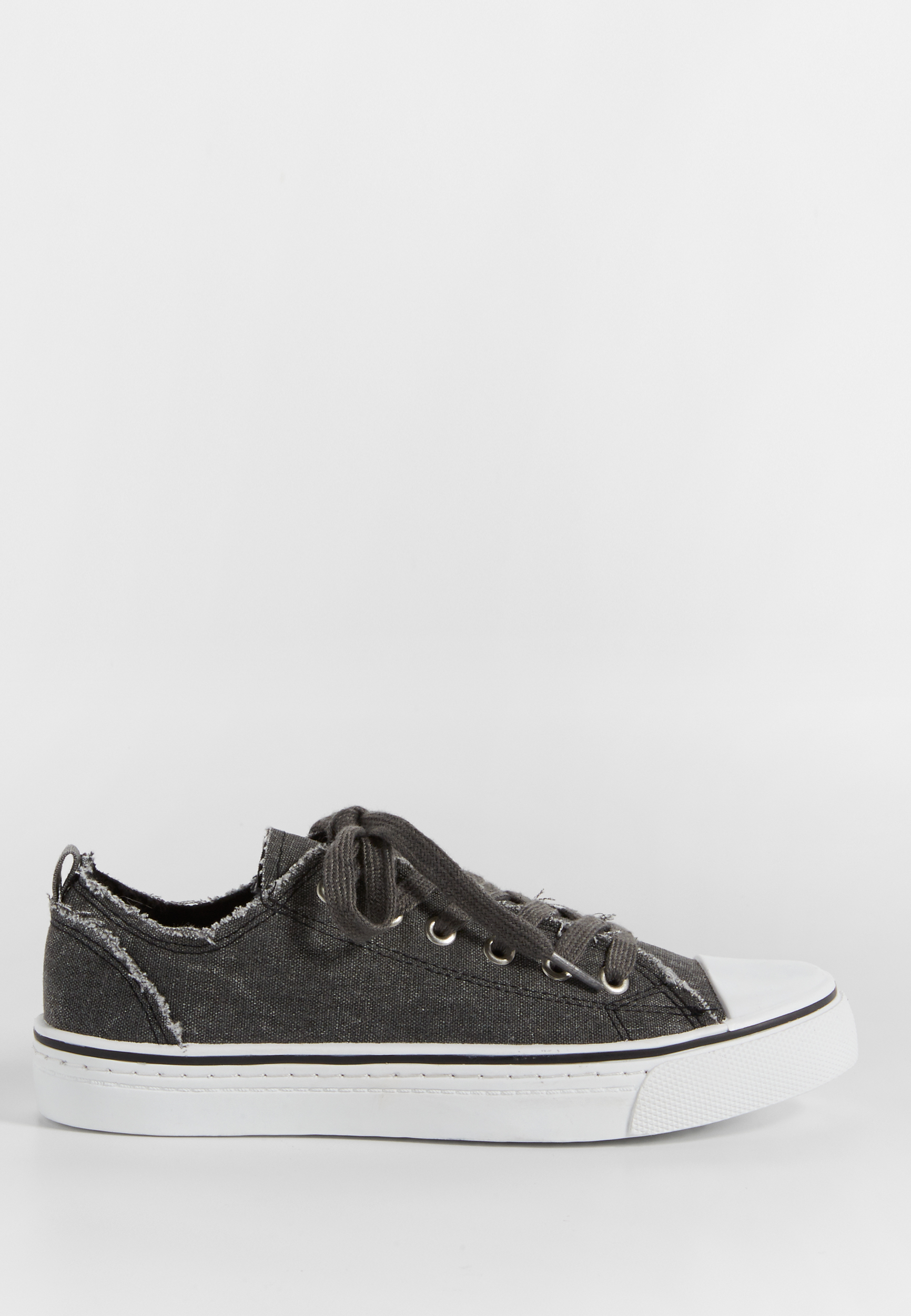 Polly canvas sneaker in black | maurices