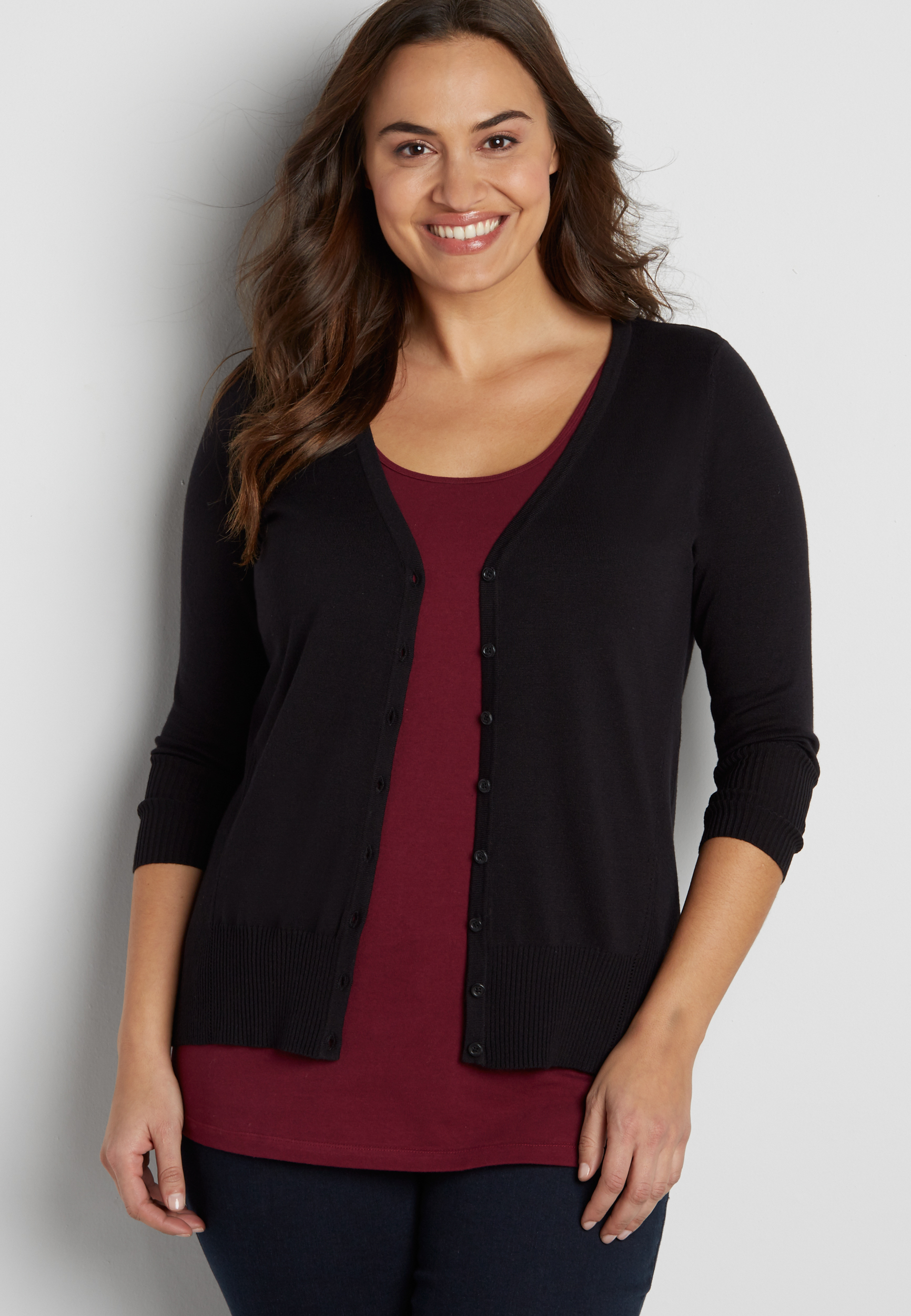 the plus size classic cardi | maurices