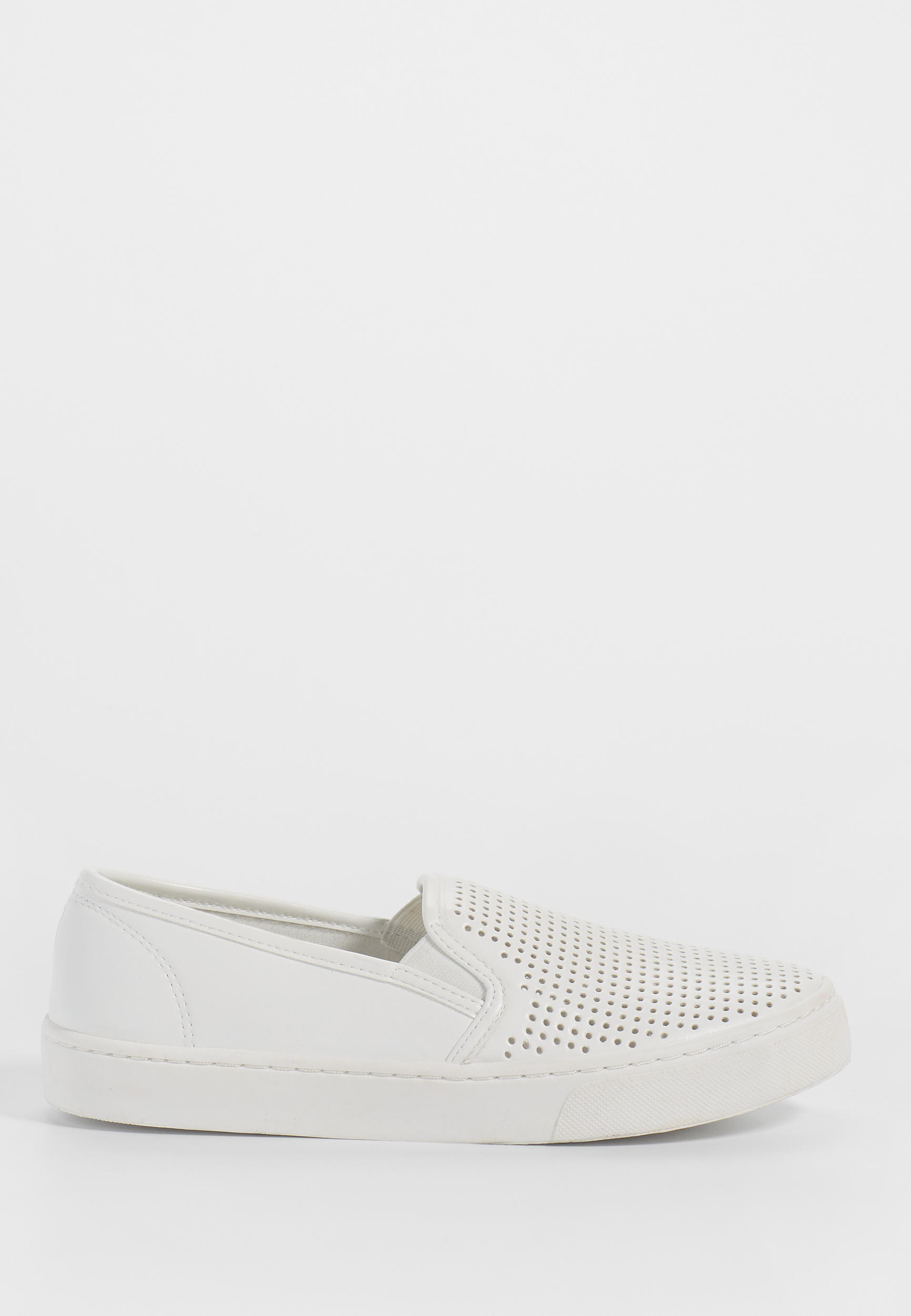 Piper perforated faux leather slip on | maurices