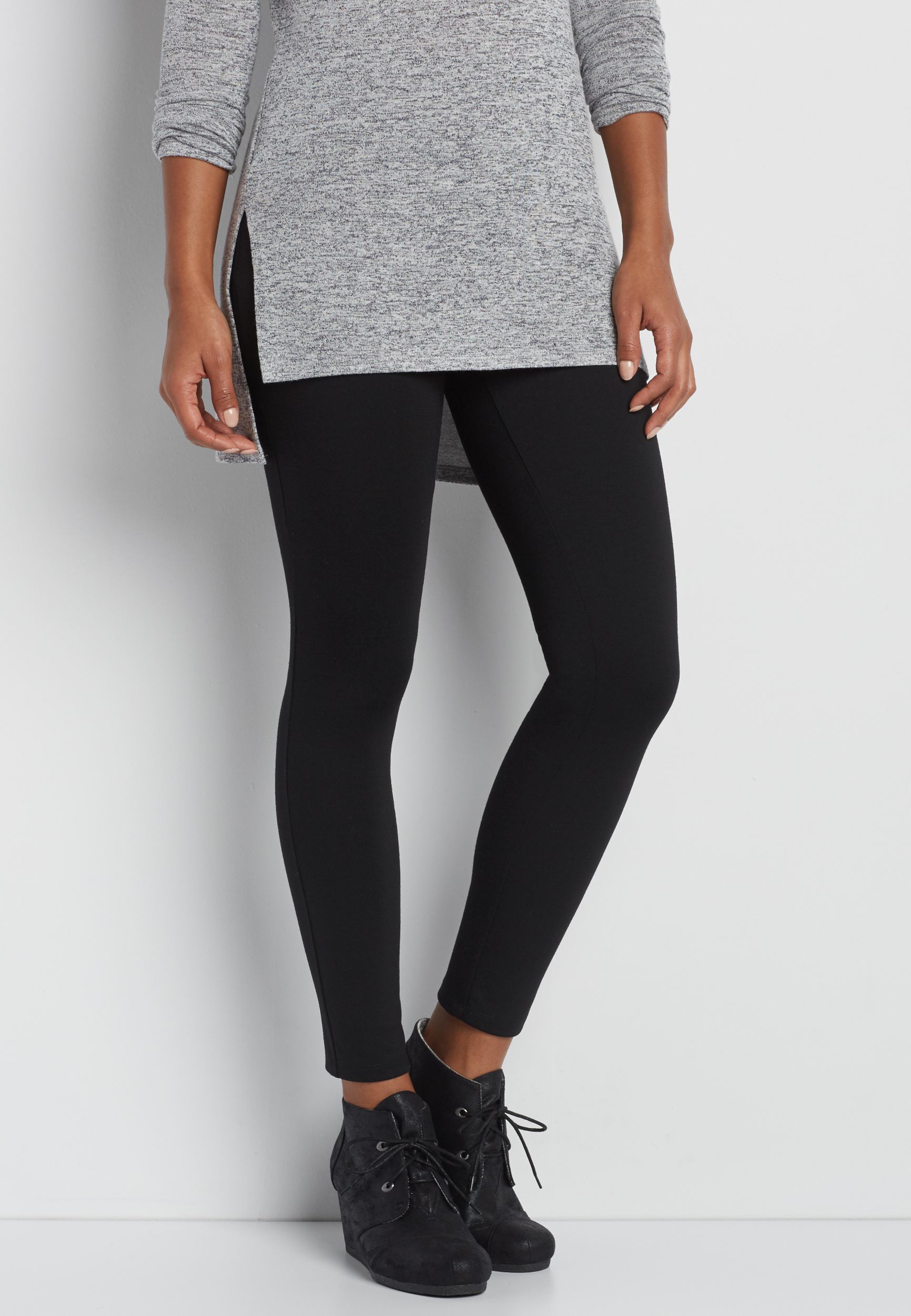 ponte legging in black | maurices