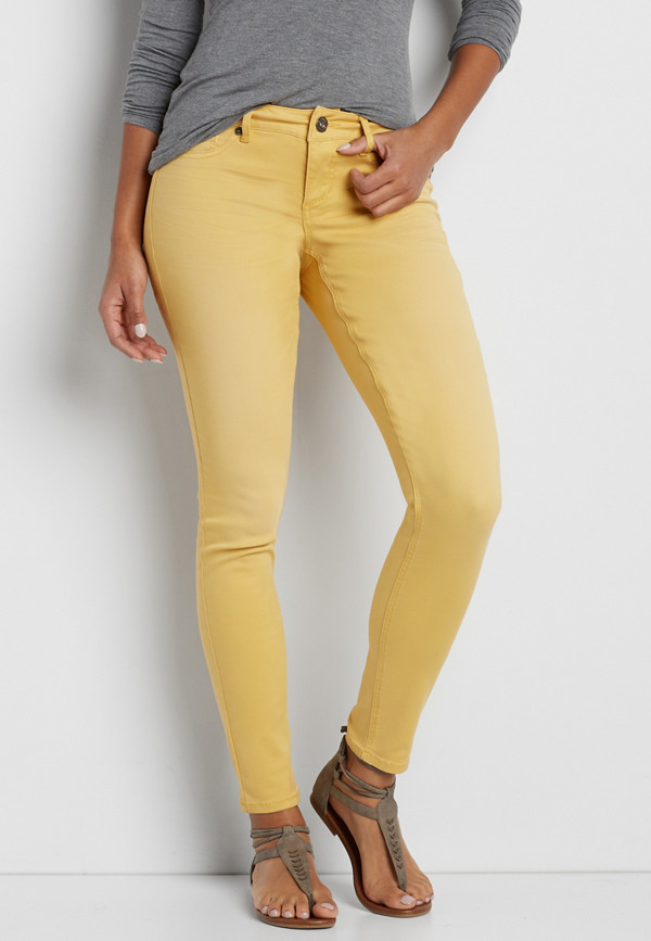 DenimFlex™ washed jegging in sunbeam yellow | maurices
