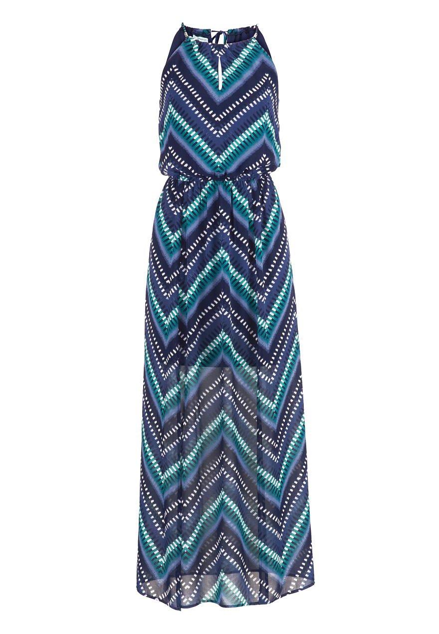 striped maxi dress with front slits | maurices