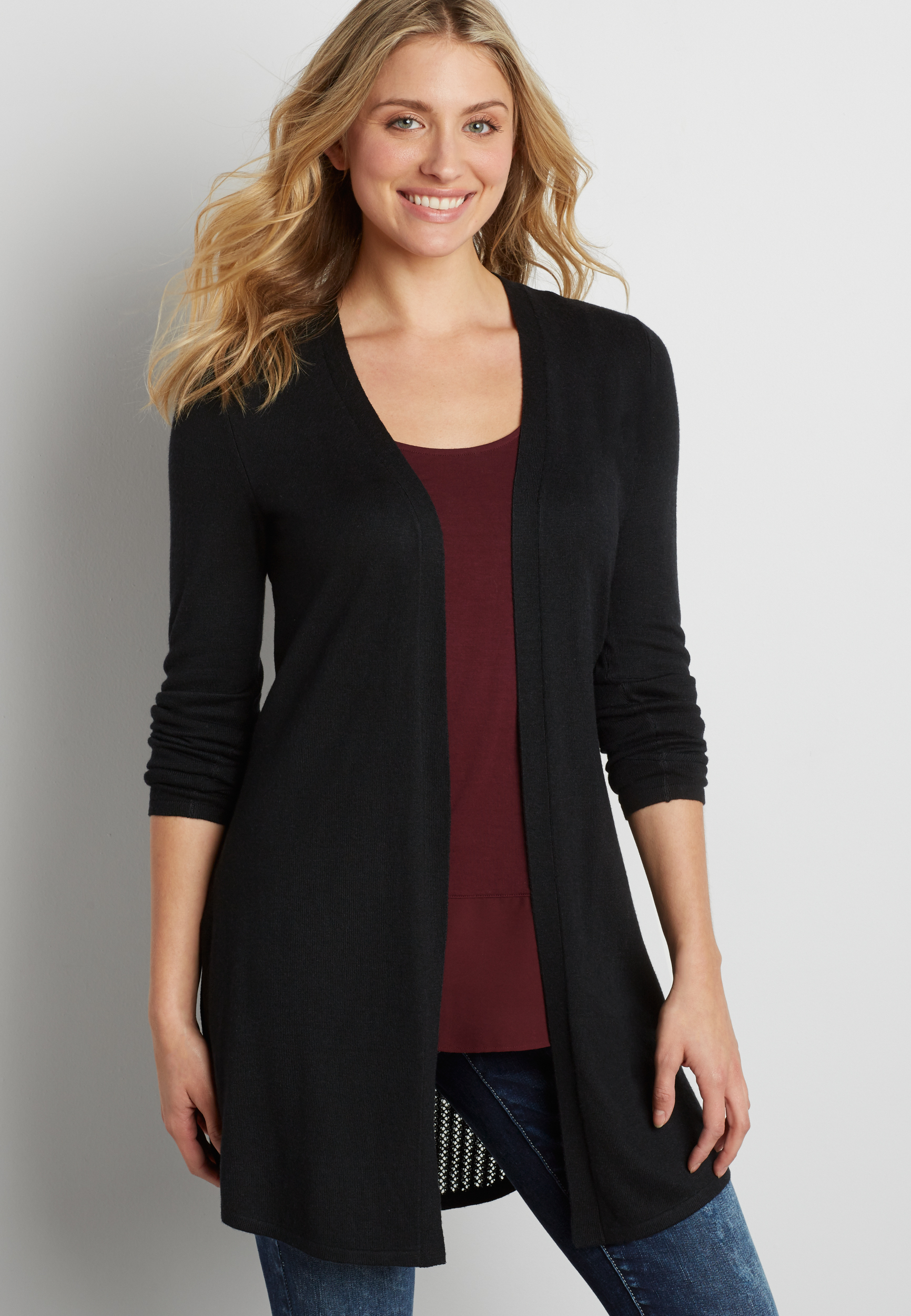 duster with pointelle stitched back | maurices