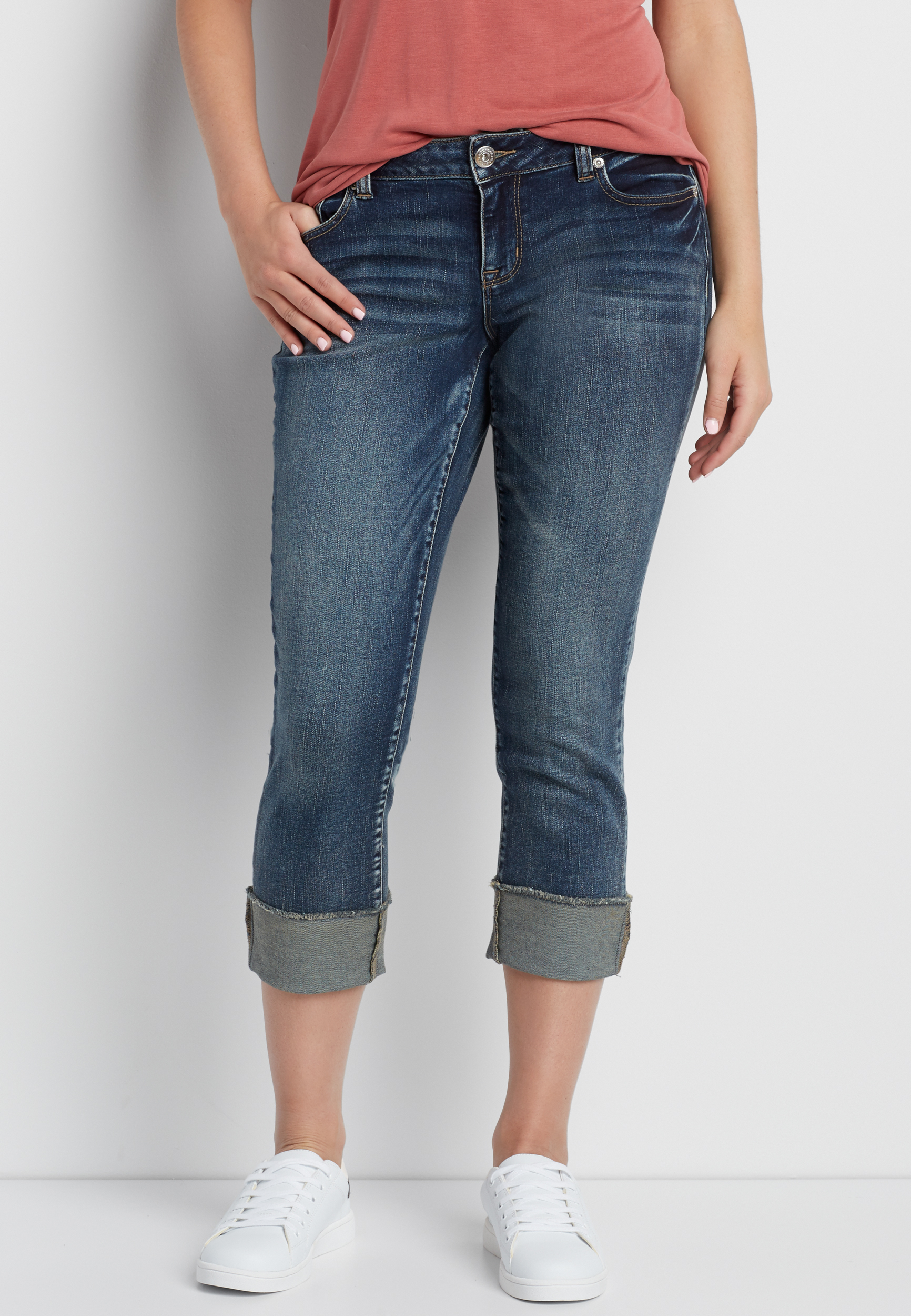 maurices cropped jeans