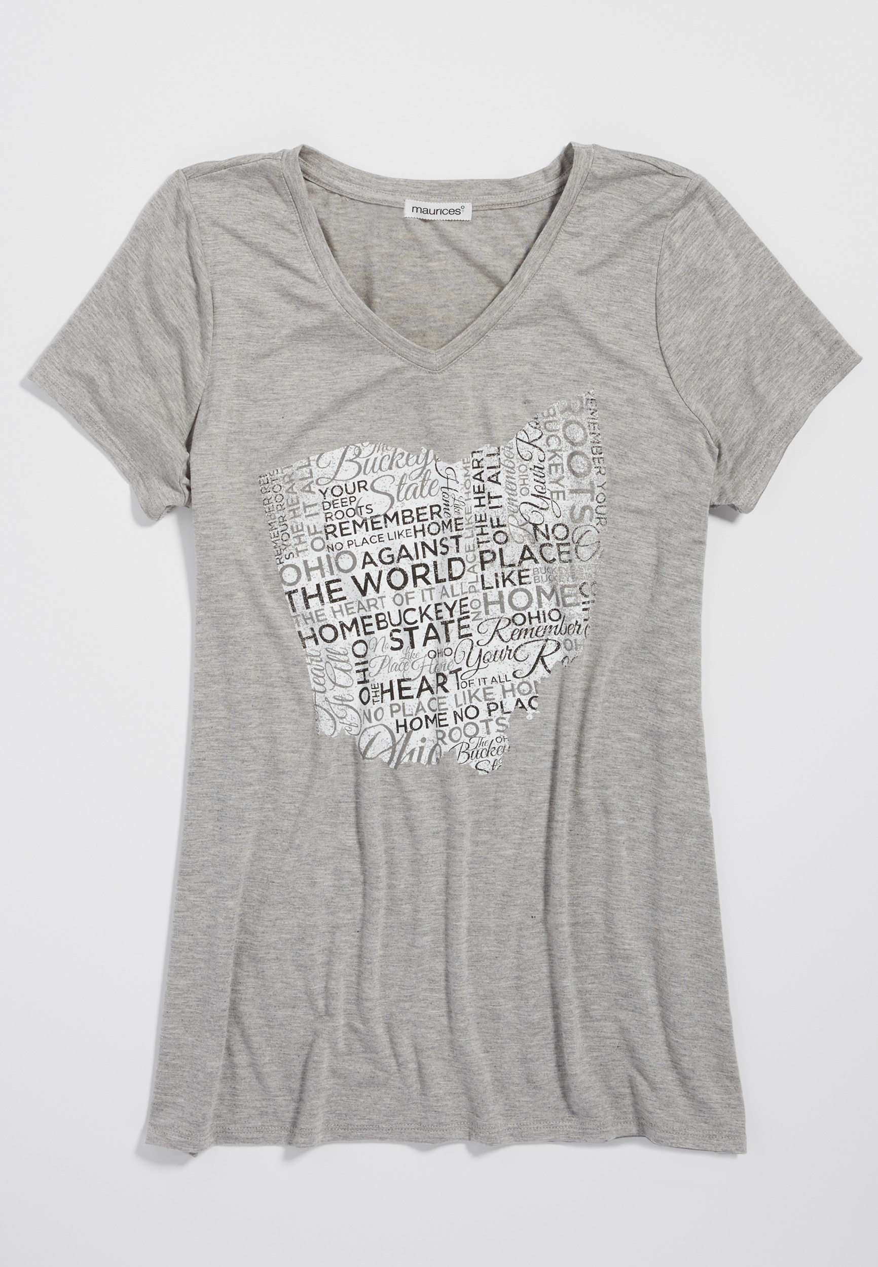 plus size heathered tee with Ohio state graphic | maurices