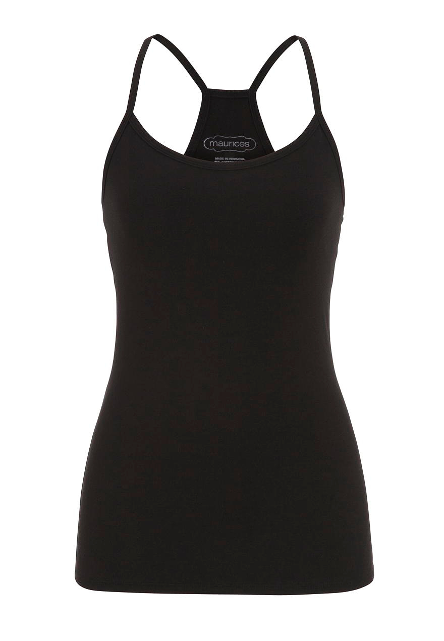 Basic Racerback Tank With Built In Shelf Bra Maurices 0263