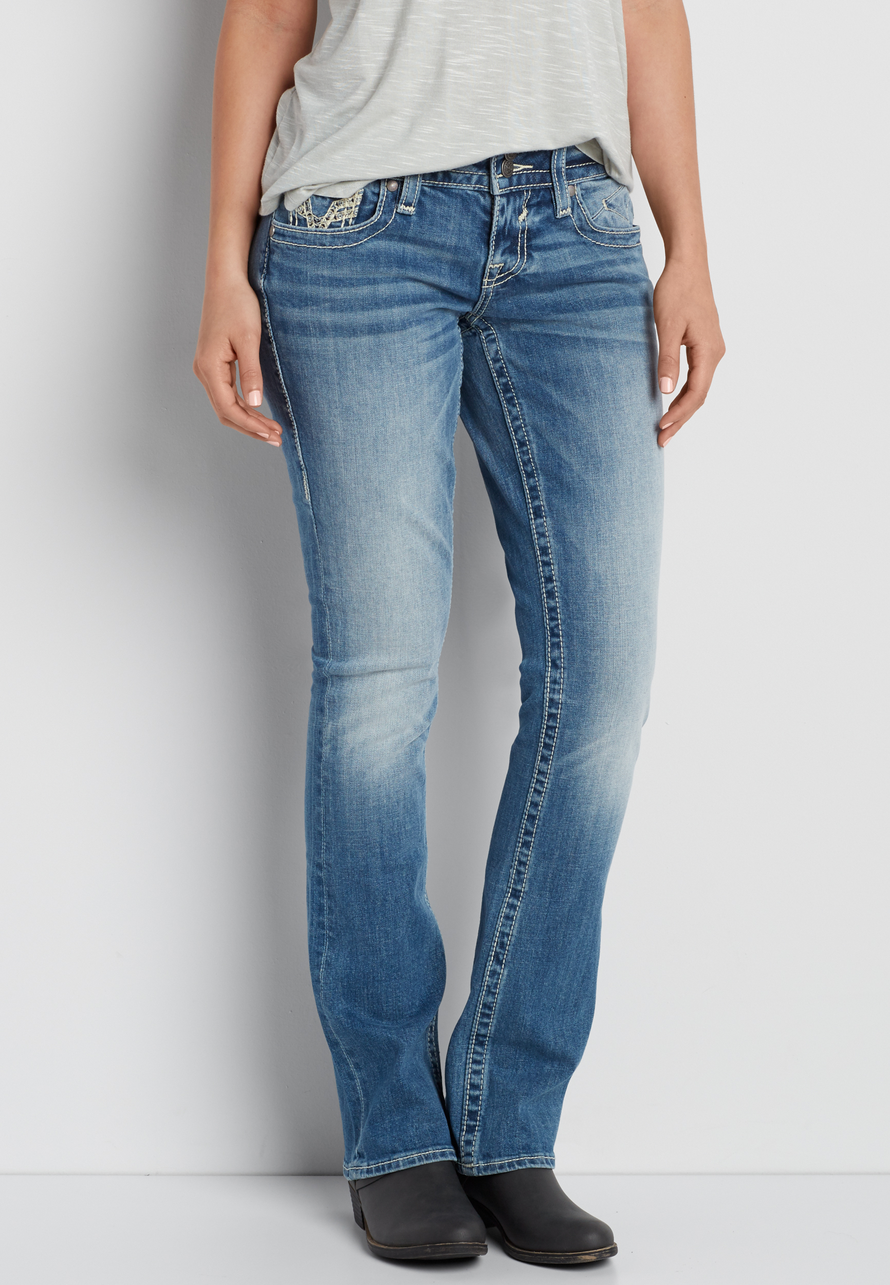 Jeans 7 For All Mankind - Coupe Slim Bootcut - Taille 26x32 - Lavage Medium - Coton/élasthanne - Occasion Très Bon état