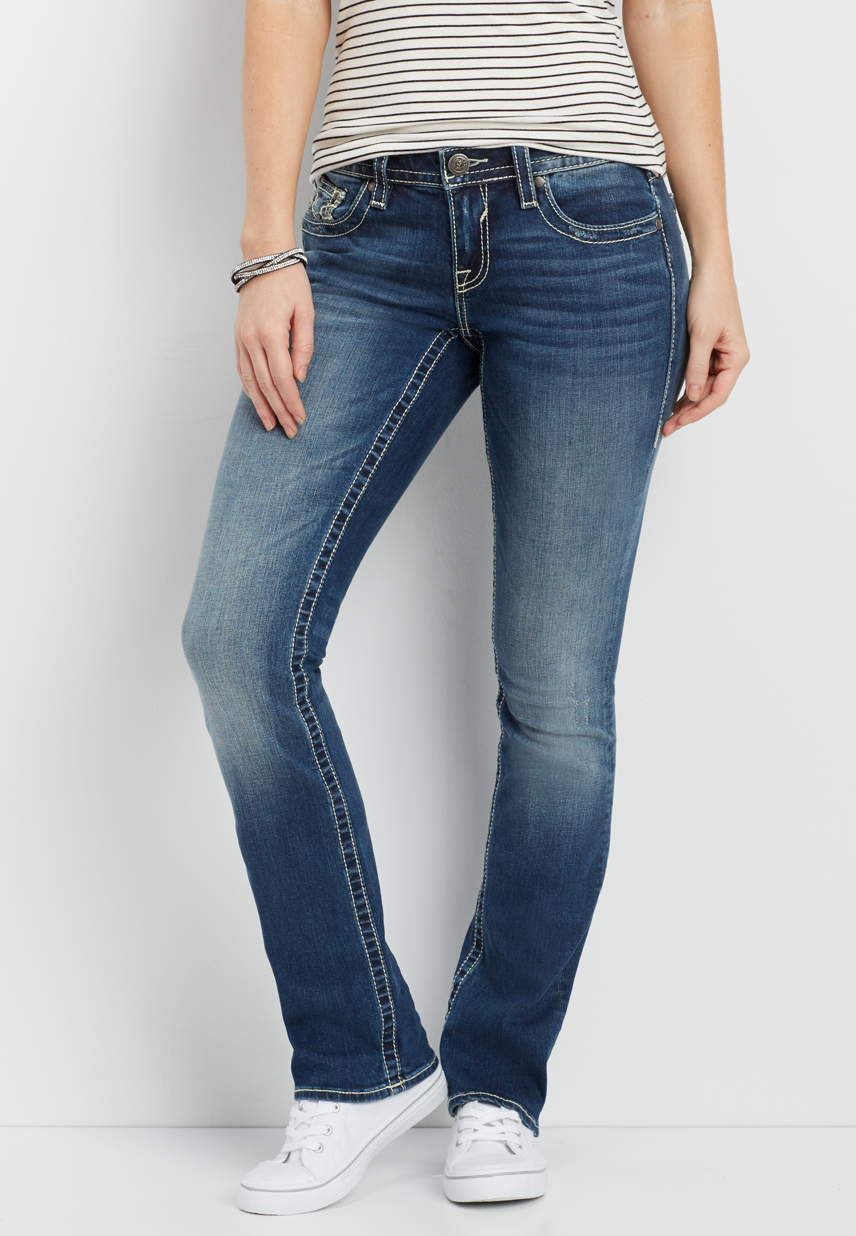 vigoss chelsea slim bootcut jeans