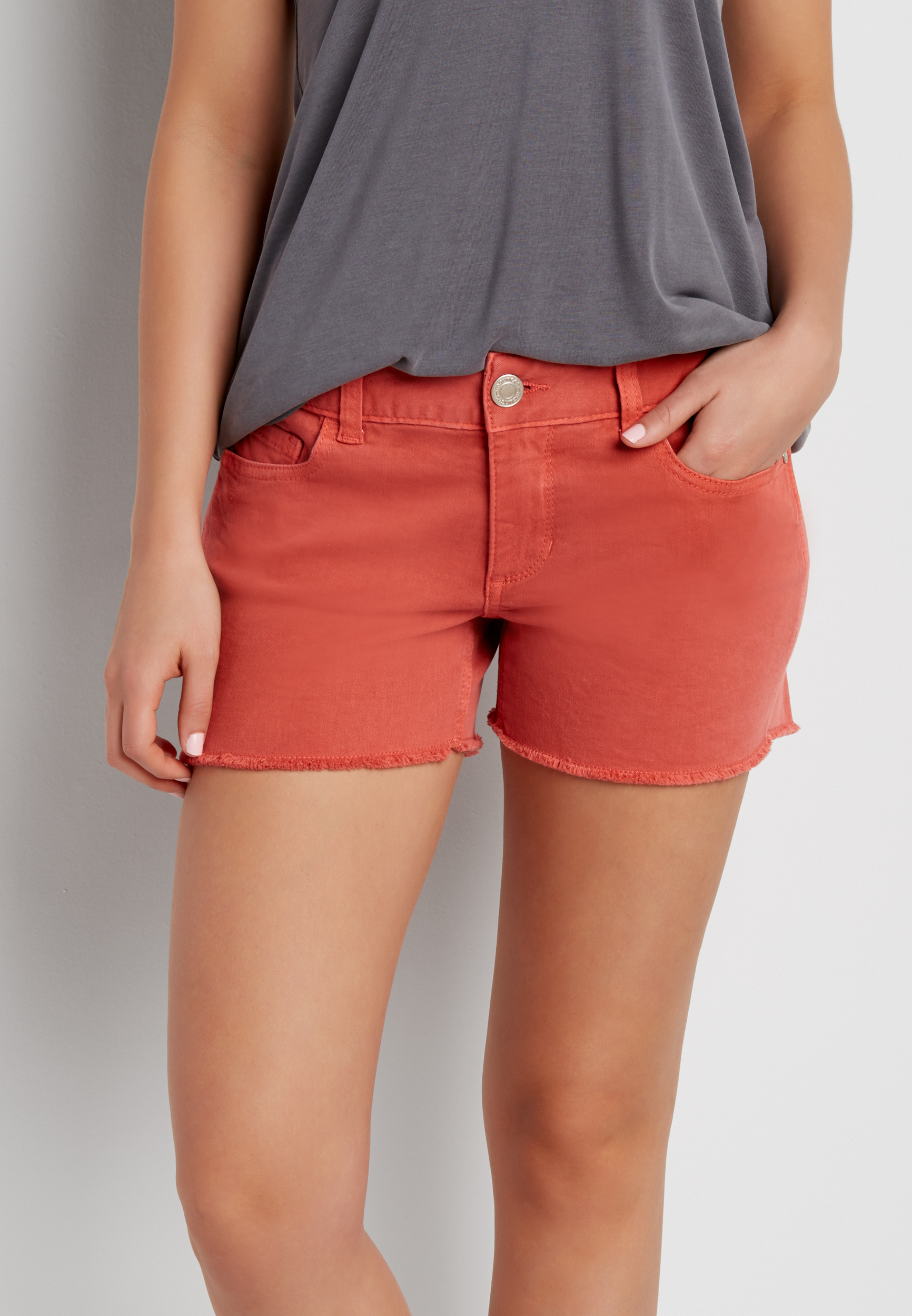 maurices denim shorts