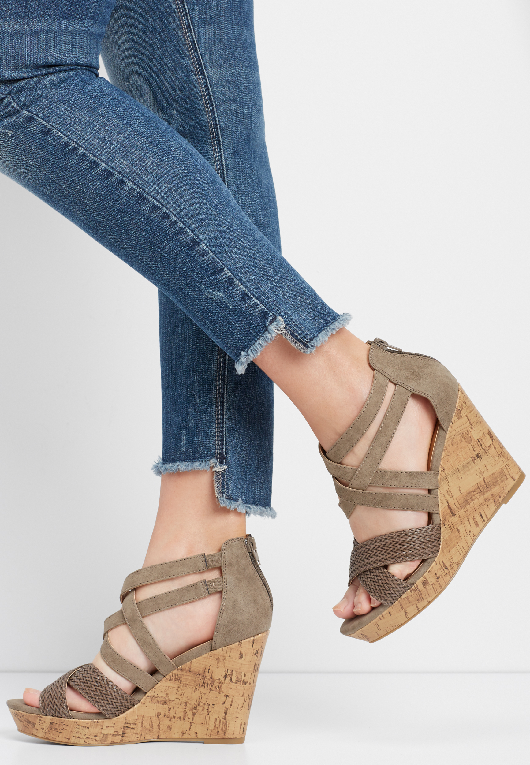 wedge sandals 3 inch heel