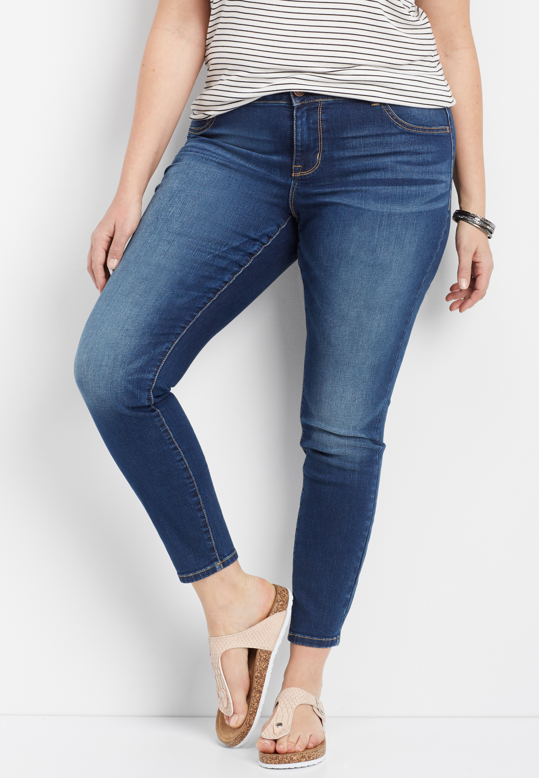 Denimflex™ Plus Size Dark Wash Jegging Maurices 