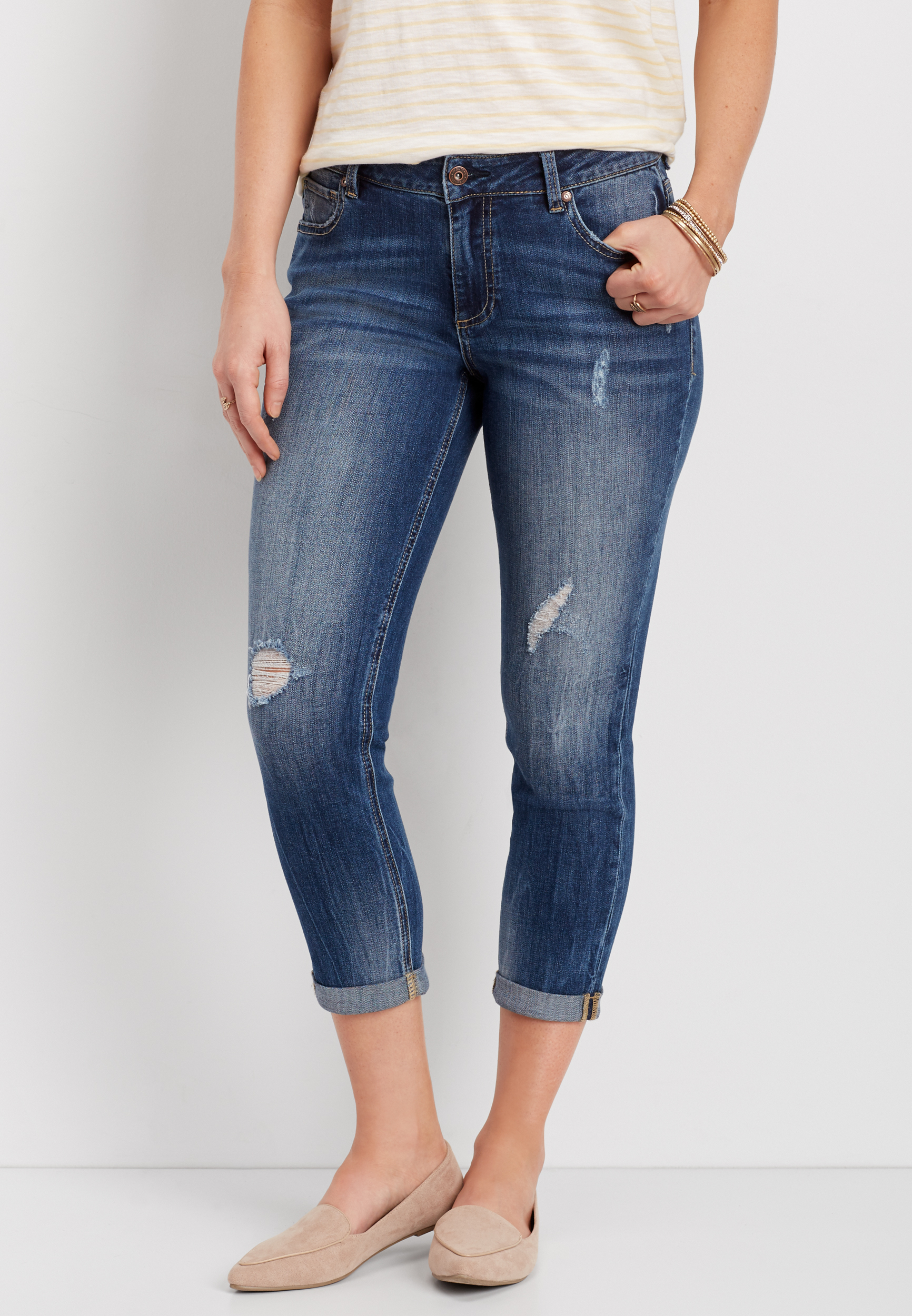 maurices cropped jeans