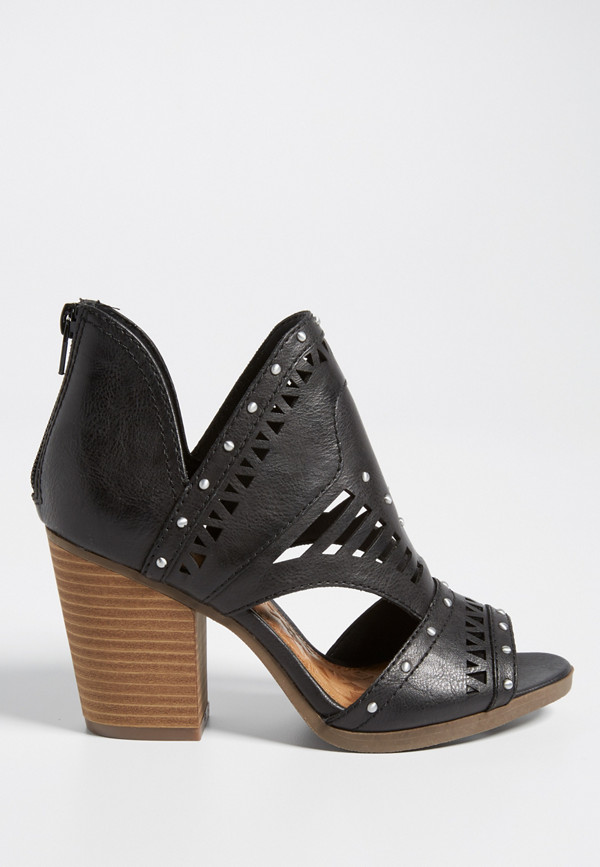 Denise studded open toe bootie | maurices