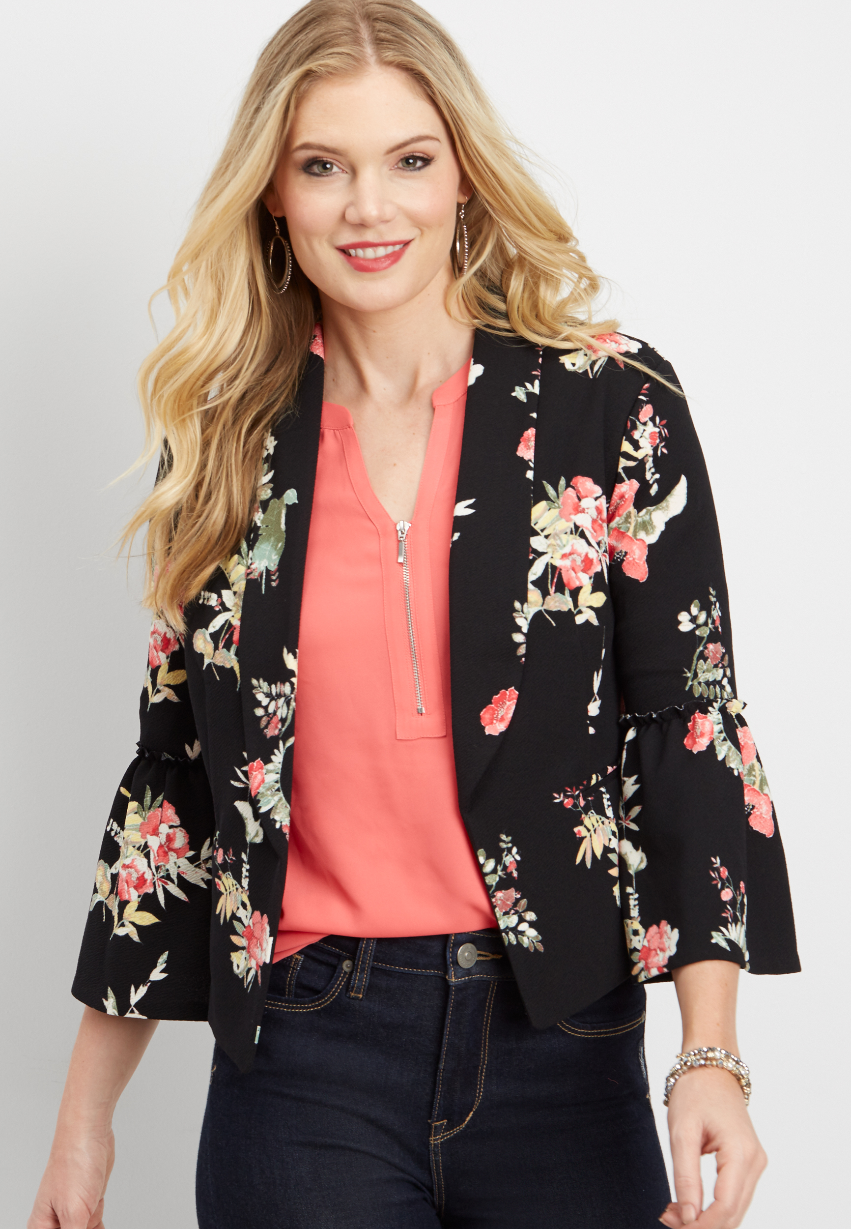 floral blazer