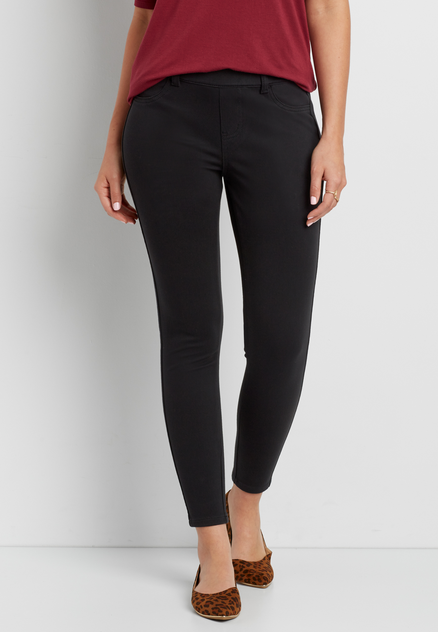pull on ankle crop legging | maurices