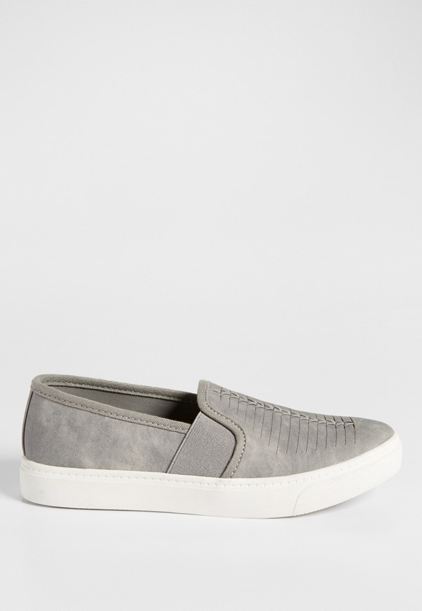 Penelope faux leather slip on with whip stitching | maurices