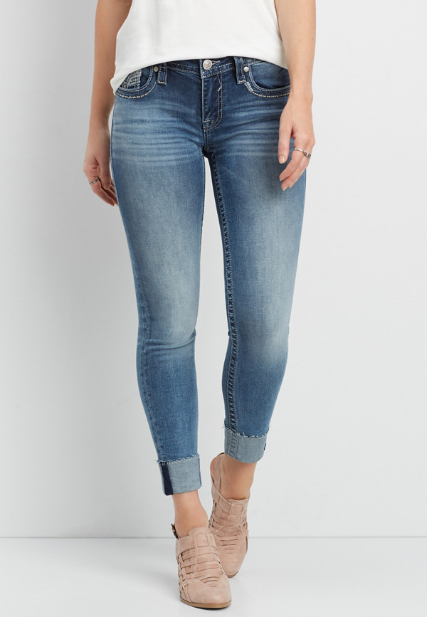 Vigoss® cuffed skinny ankle jeans with double back pockets | maurices