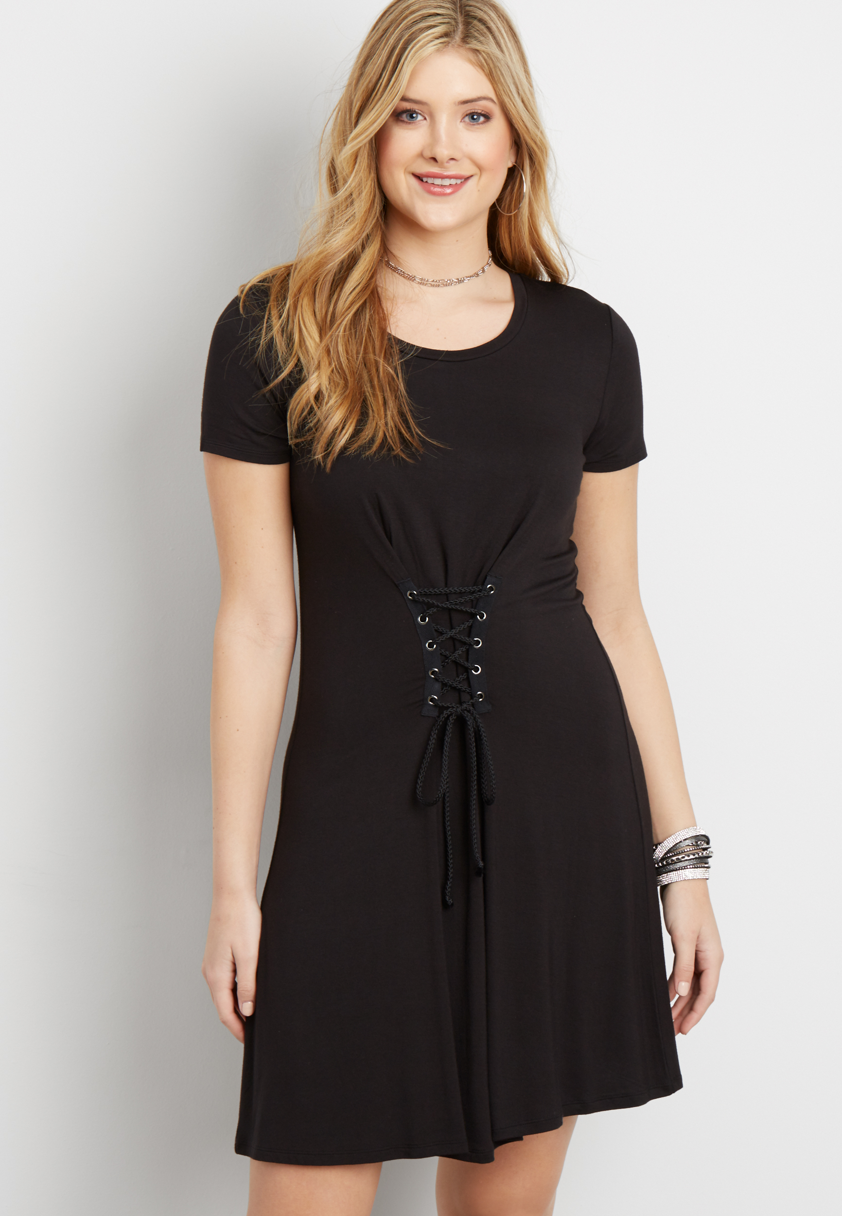 corset front dress