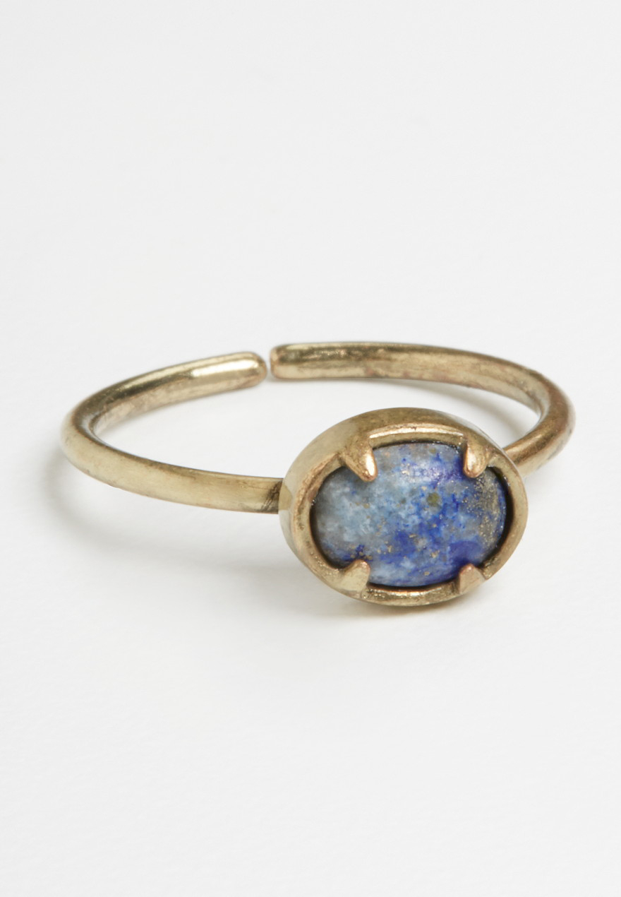 round lapis stone ring - lacey ryan collection | maurices