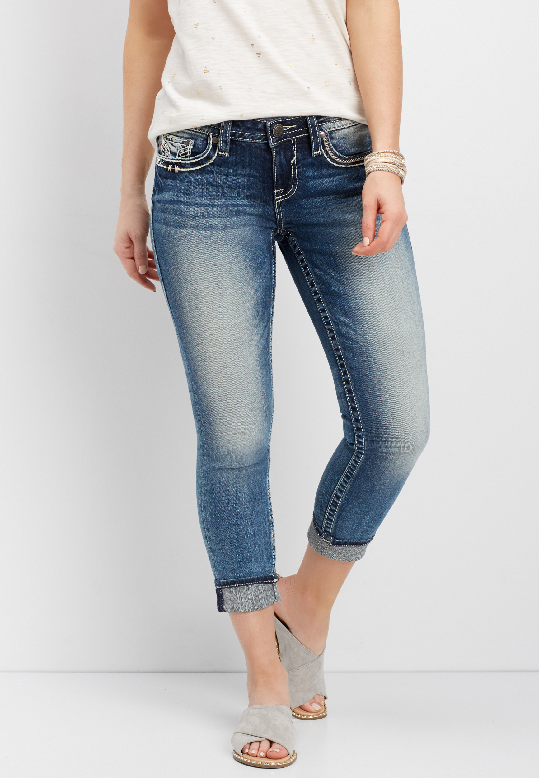 vigoss cropped jeans
