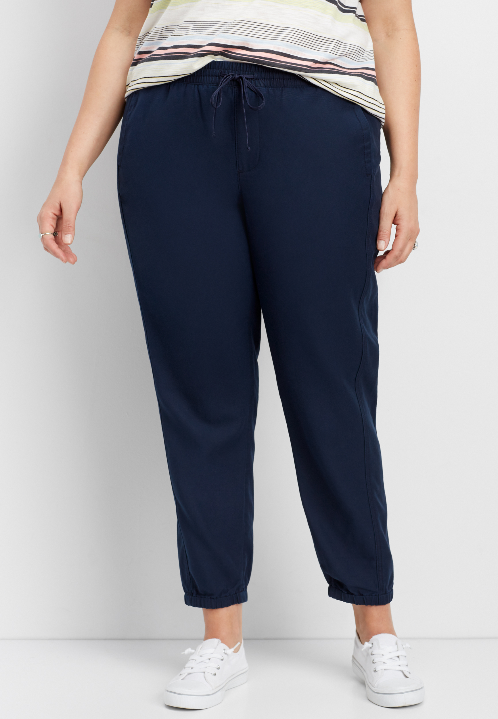 plus size navy weekender pant | maurices