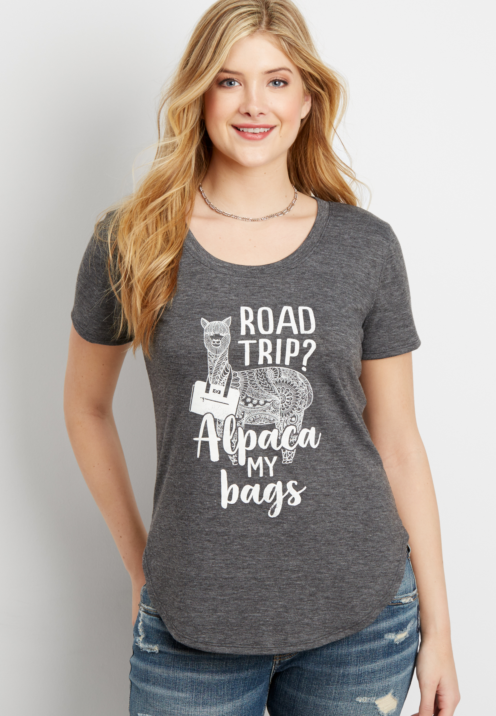 alpaca my bags graphic tee | maurices