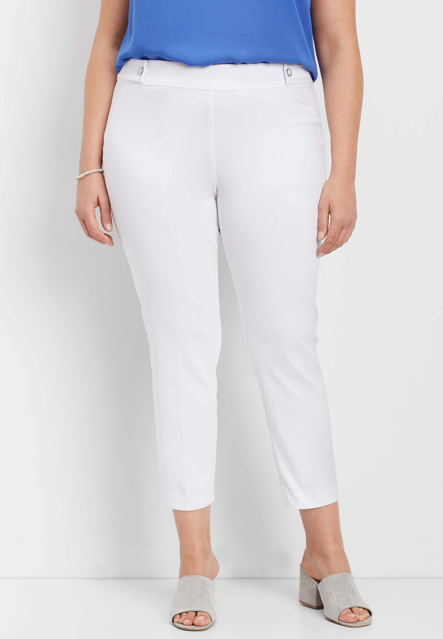 white stretch skinny jeans