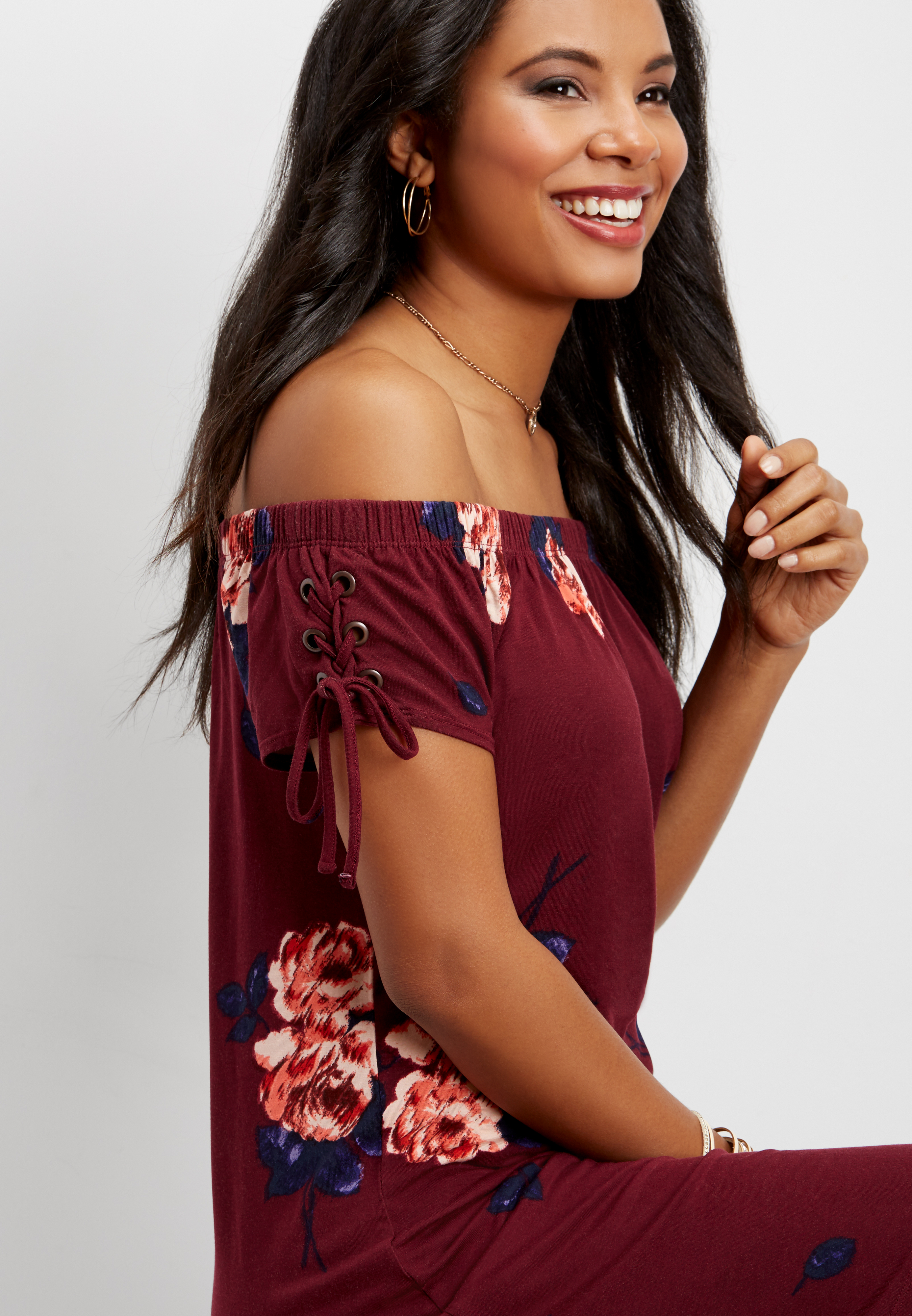 maurices maroon dress