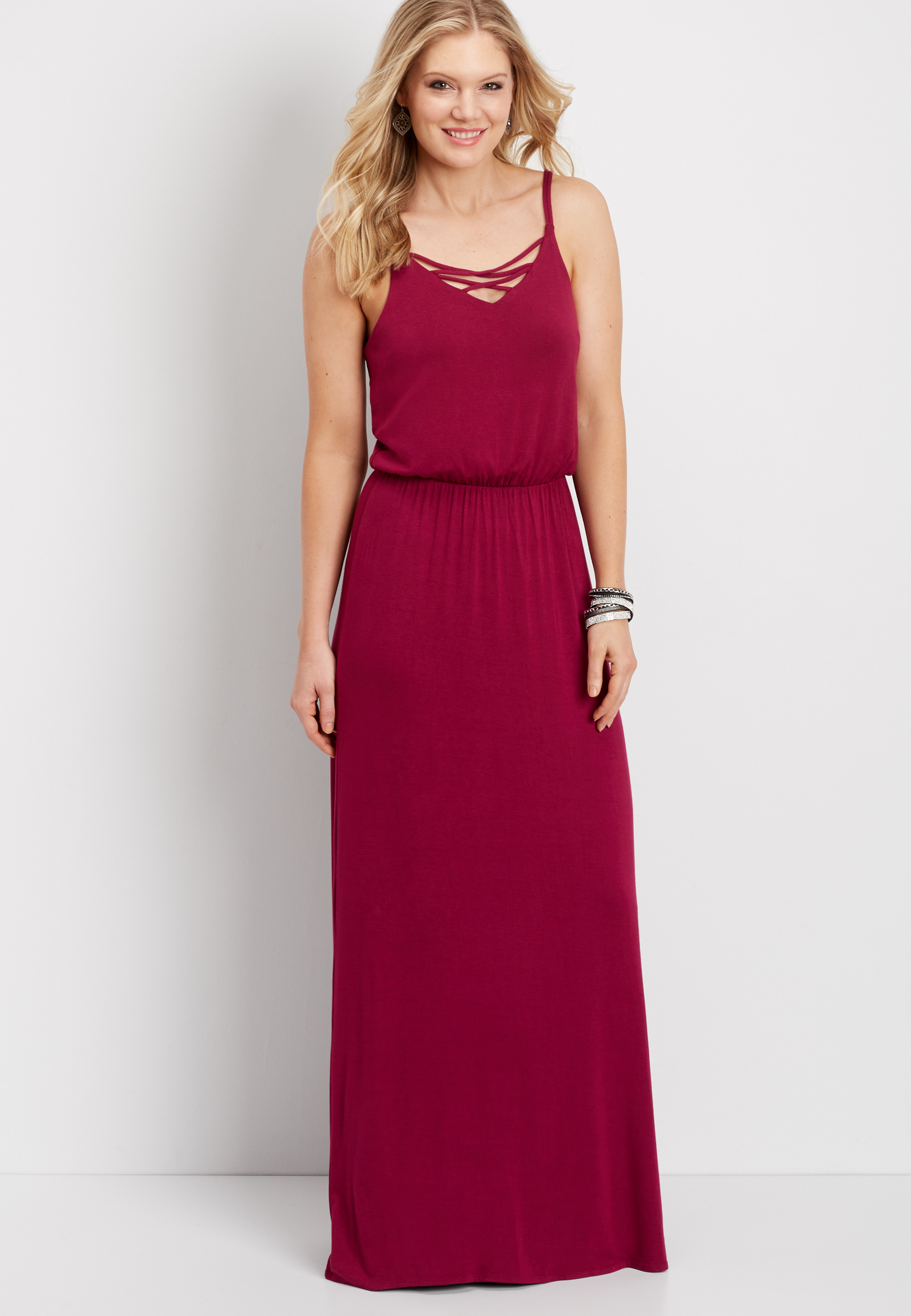 24 7 maxi dress 24/7 strappy neck maxi dress