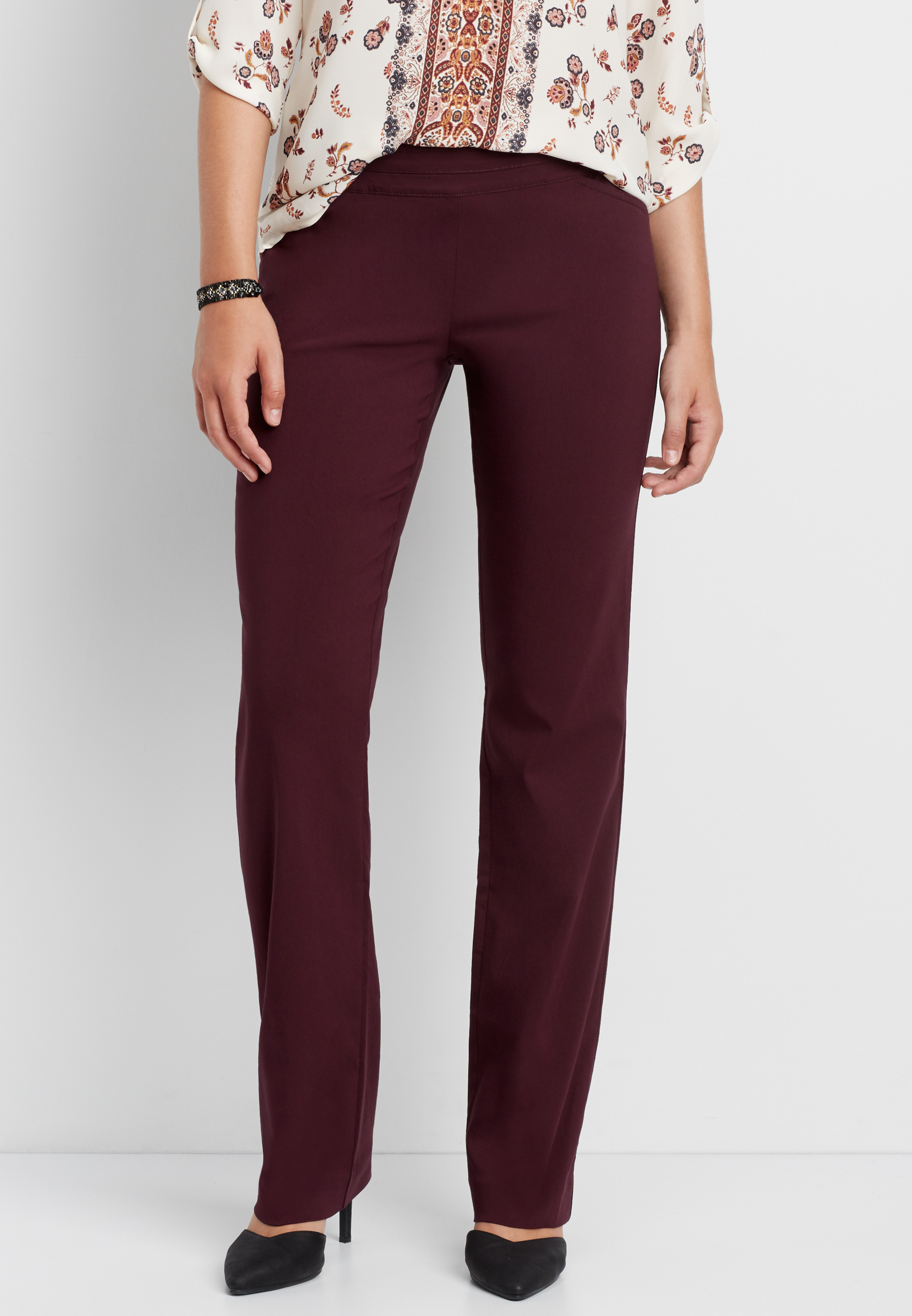 the pull on bengaline bootcut pant | maurices