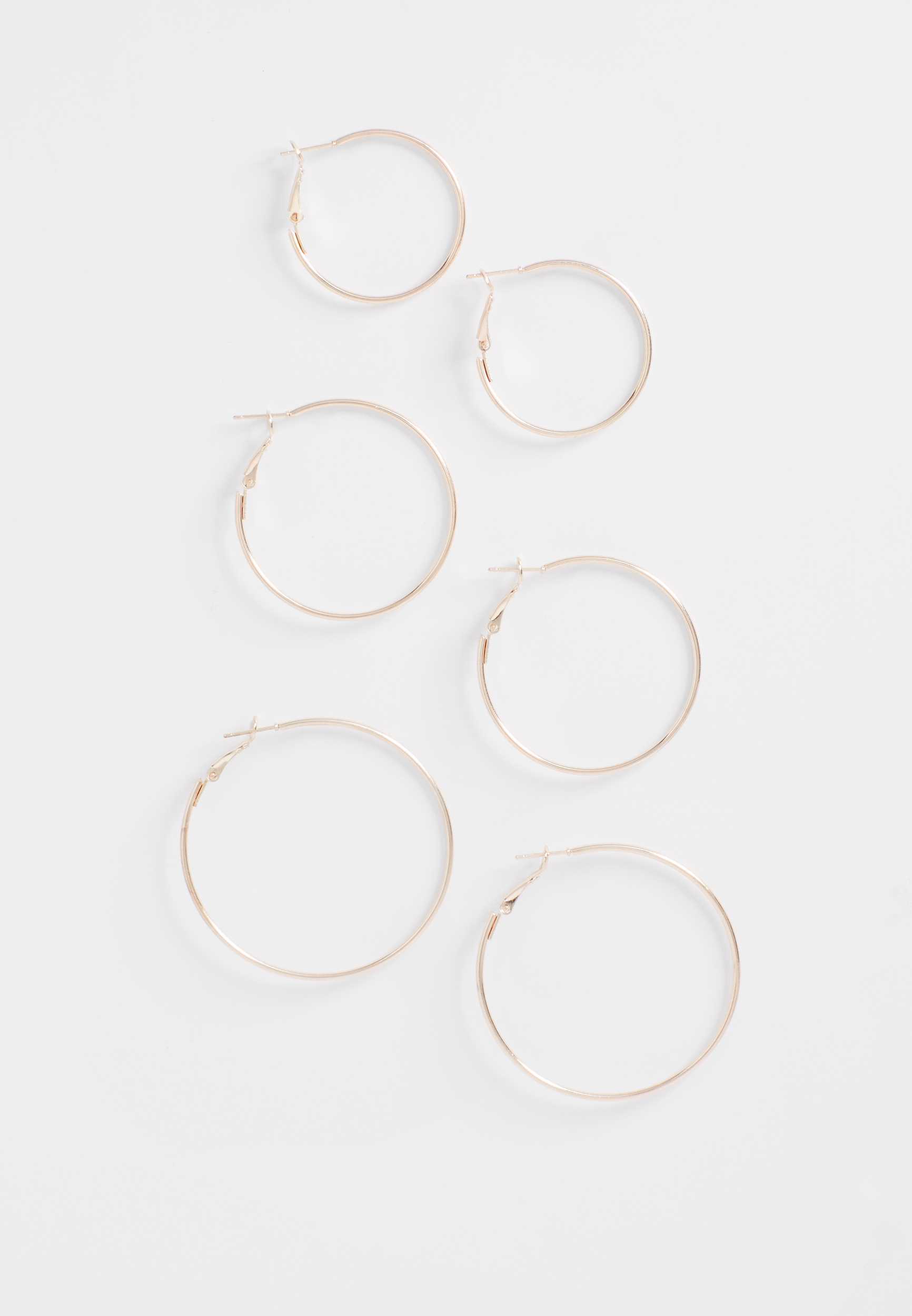 rose gold hoop earring set maurices