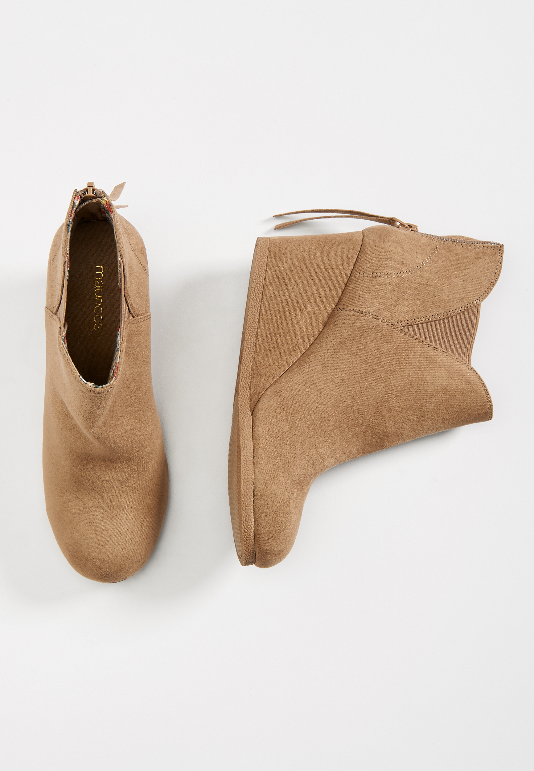 Chloe twin gore wedge bootie maurices