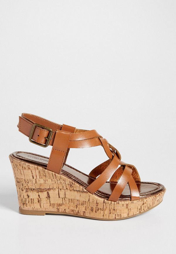 Elsa strappy cork wedge | maurices
