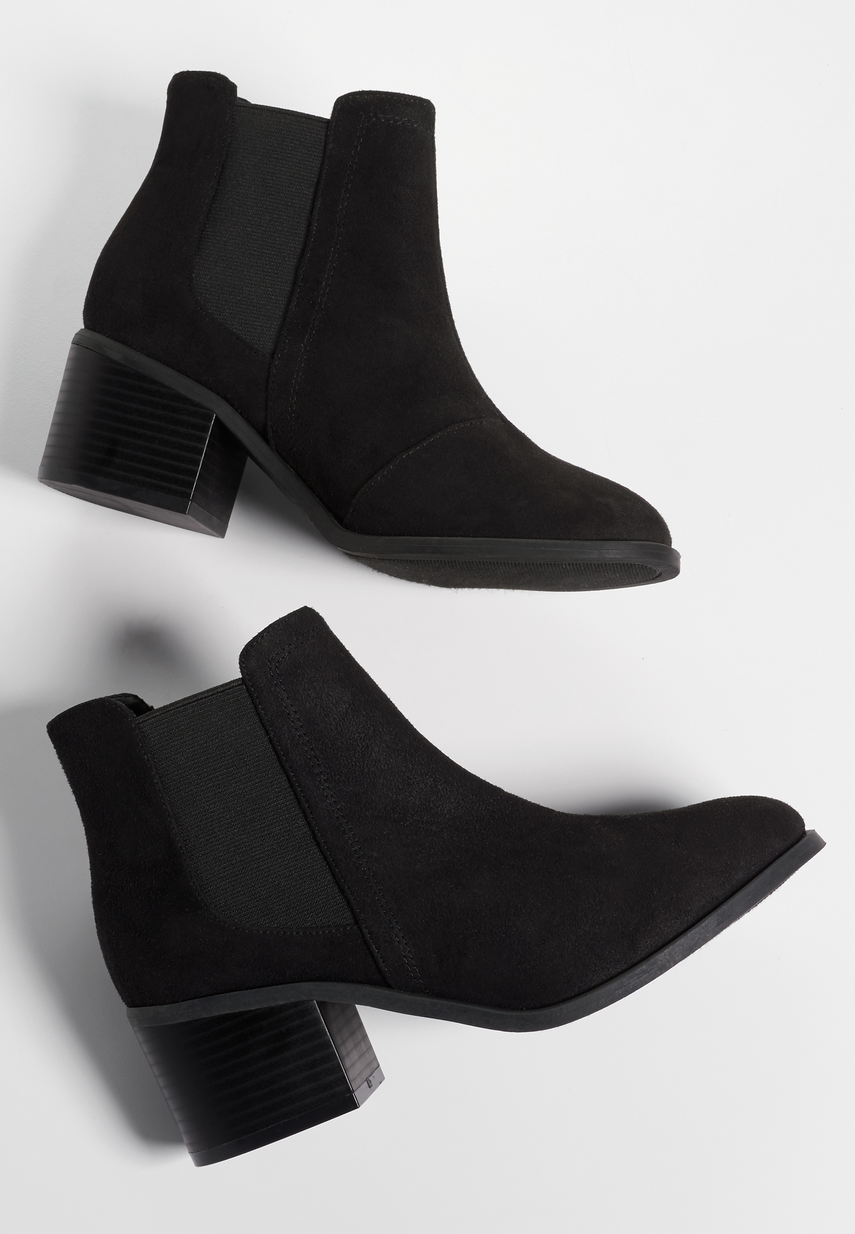 maurices black ankle boots