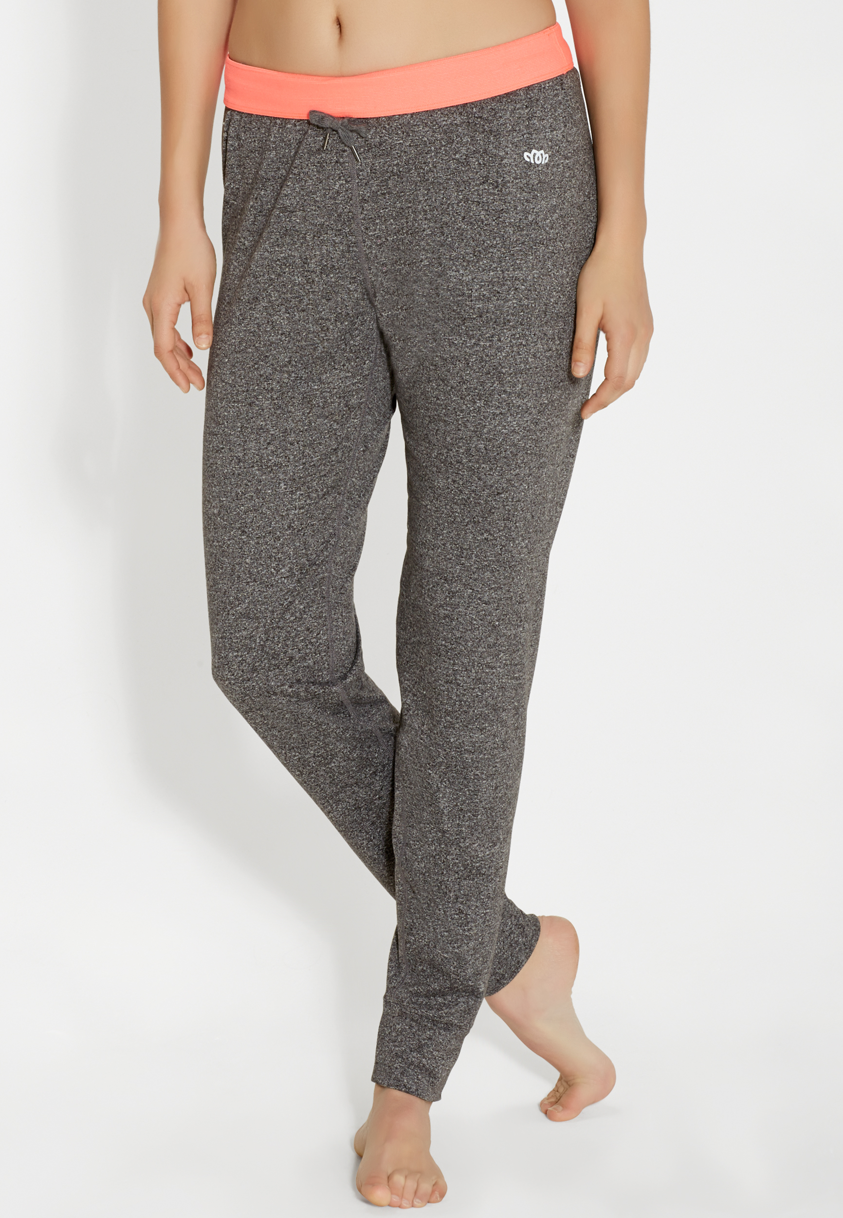 heathered jogger with neon waistband maurices