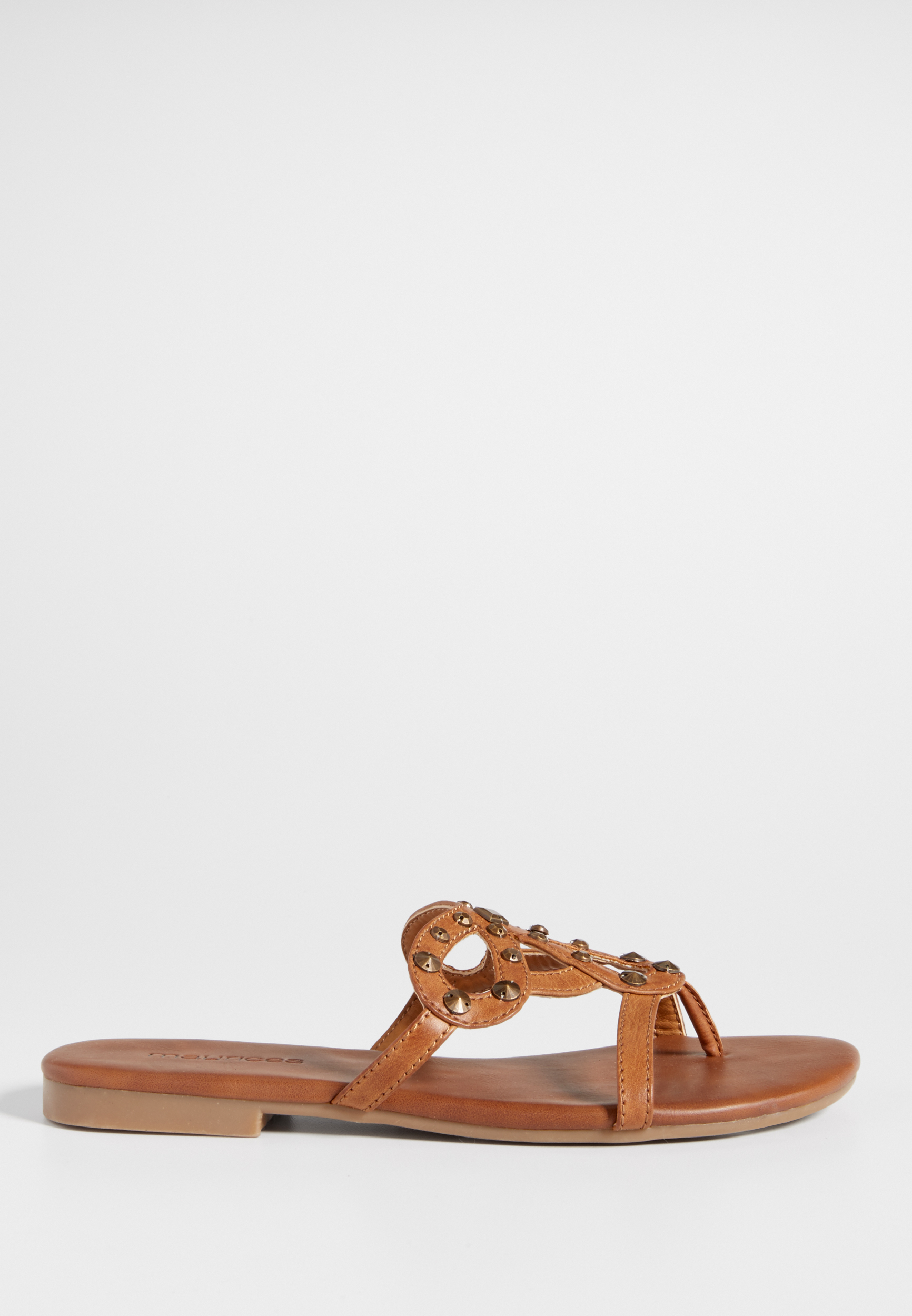 Maurices Rikki studded thong sandal in cognac