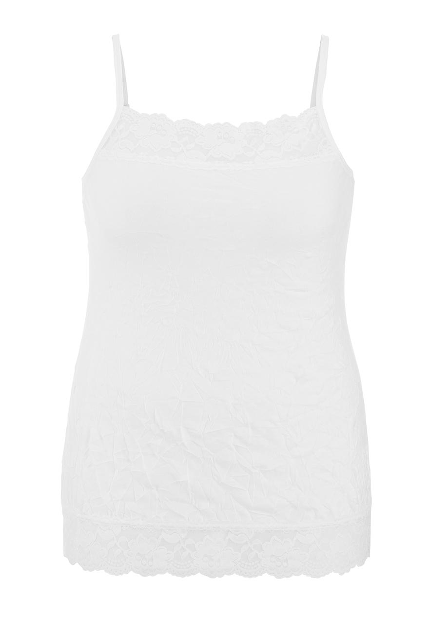 Plus Size Crinkle Cami In Brightest White Maurices 3092