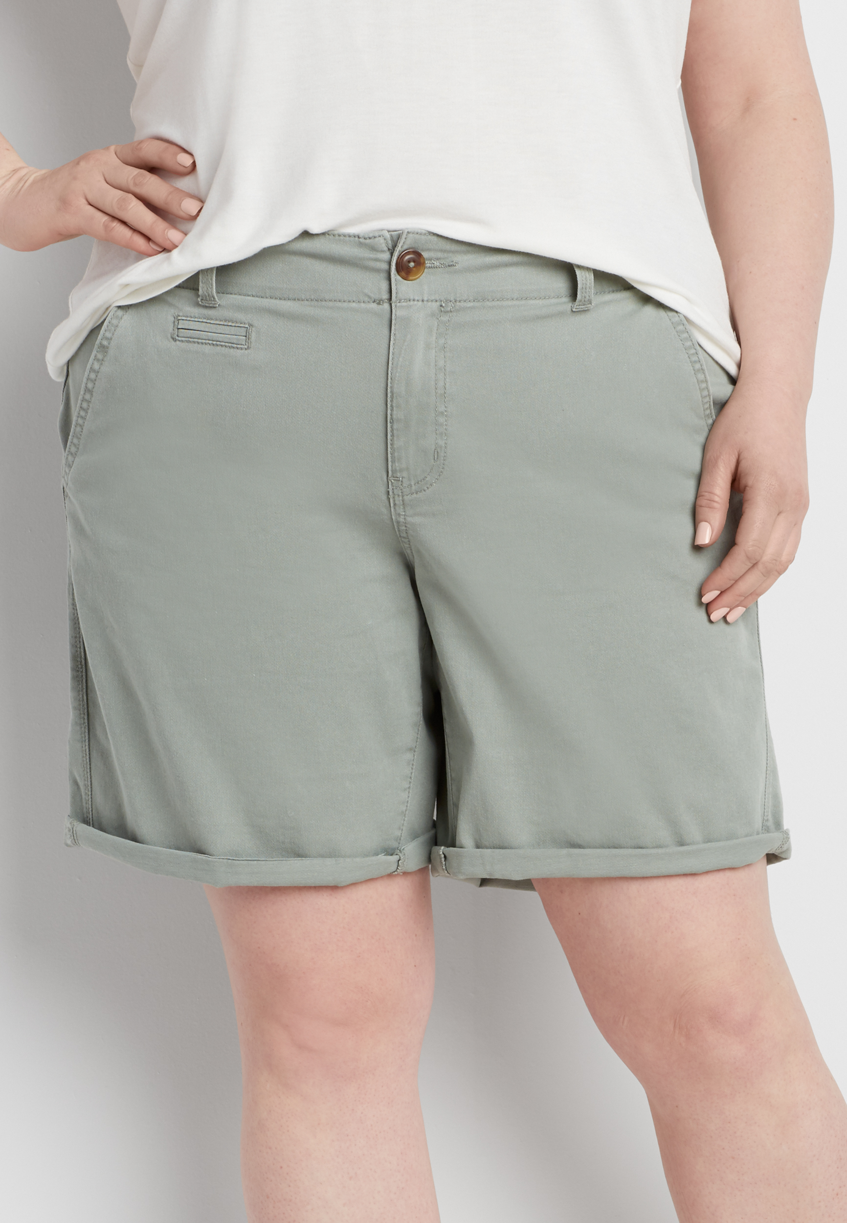 maurices plus size shorts