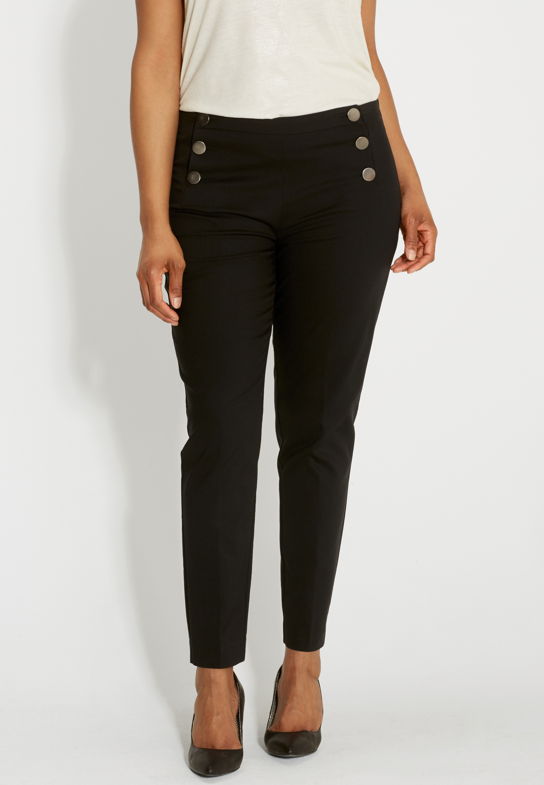 the smart plus size sailor skinny ankle pant | maurices