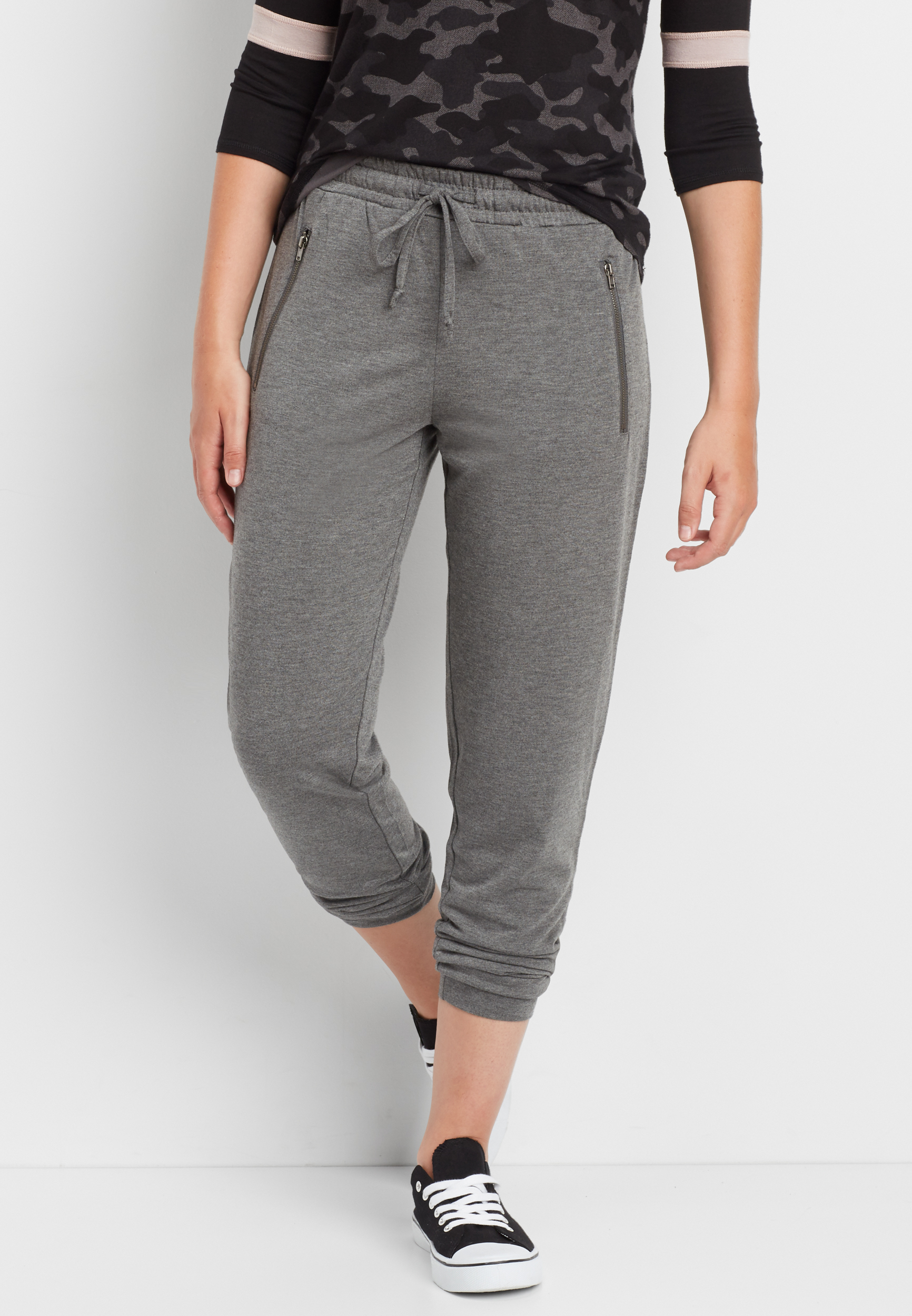 champion women's heathered jersey jogger pant