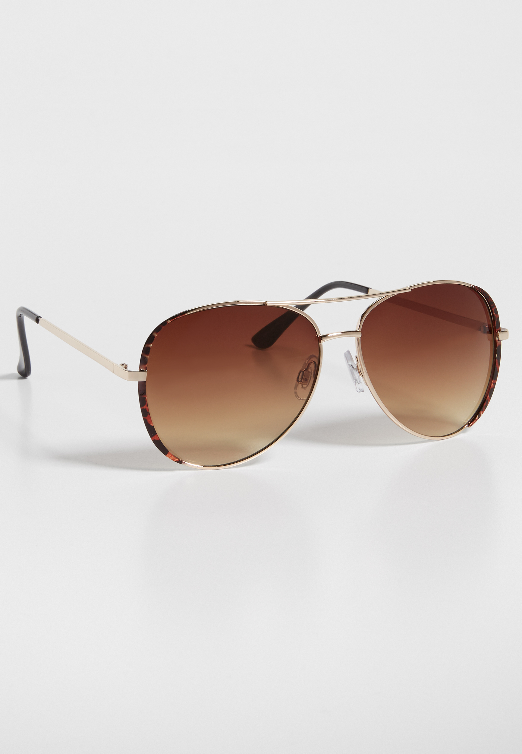 aviator sunglasses in leopard print | maurices