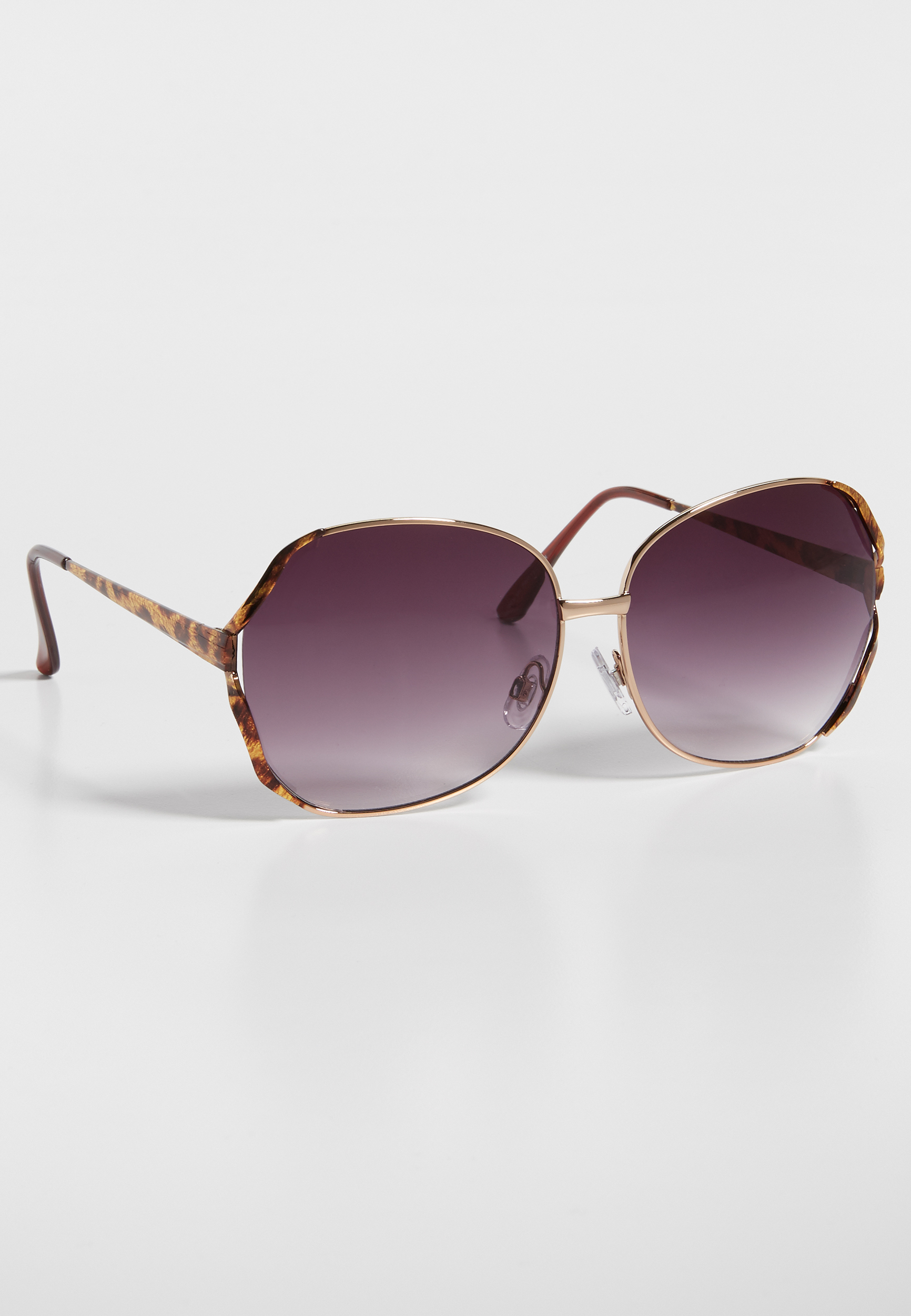 oversized leopard print sunglasses