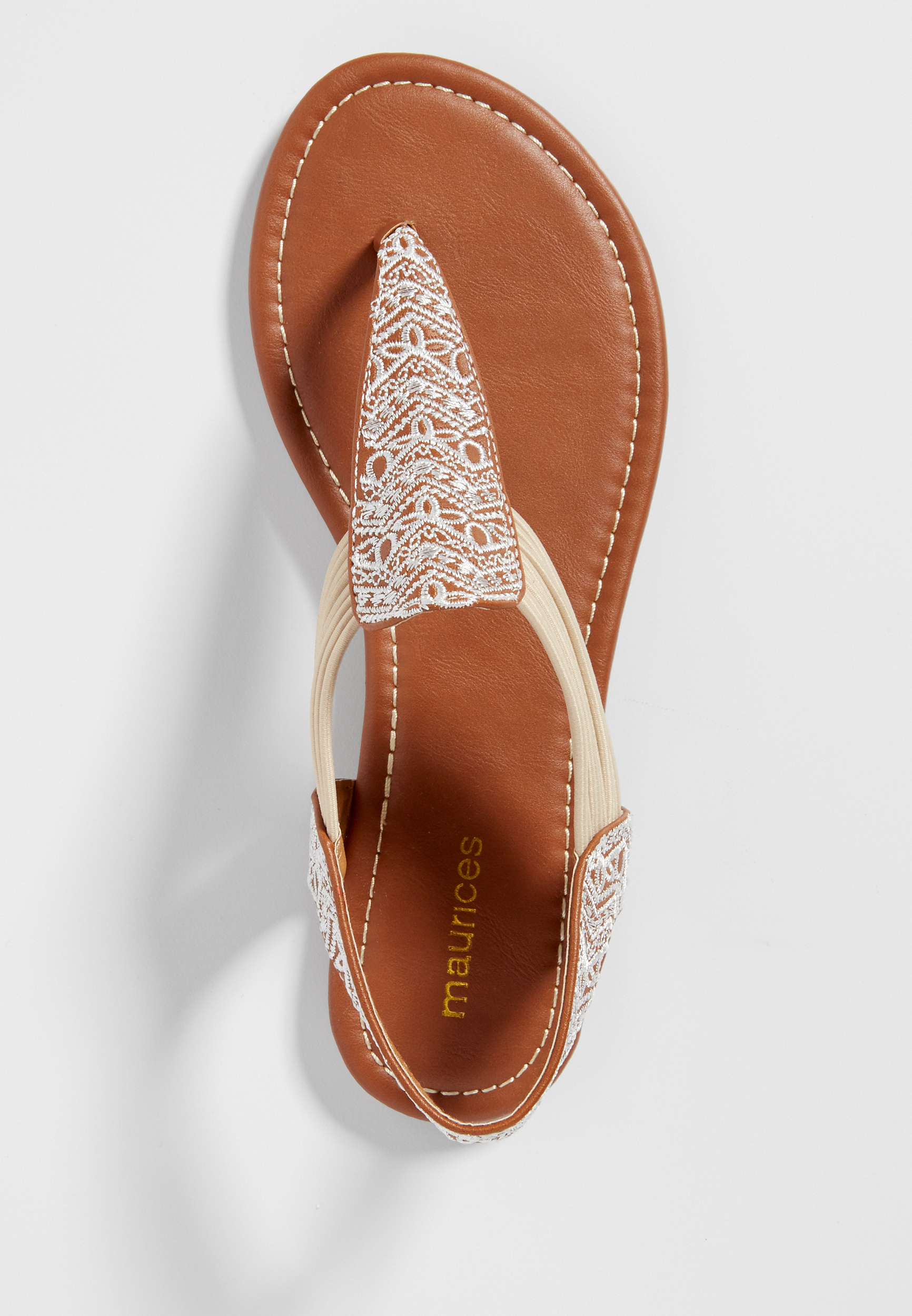 Andi embroidered sandal with elastic | maurices